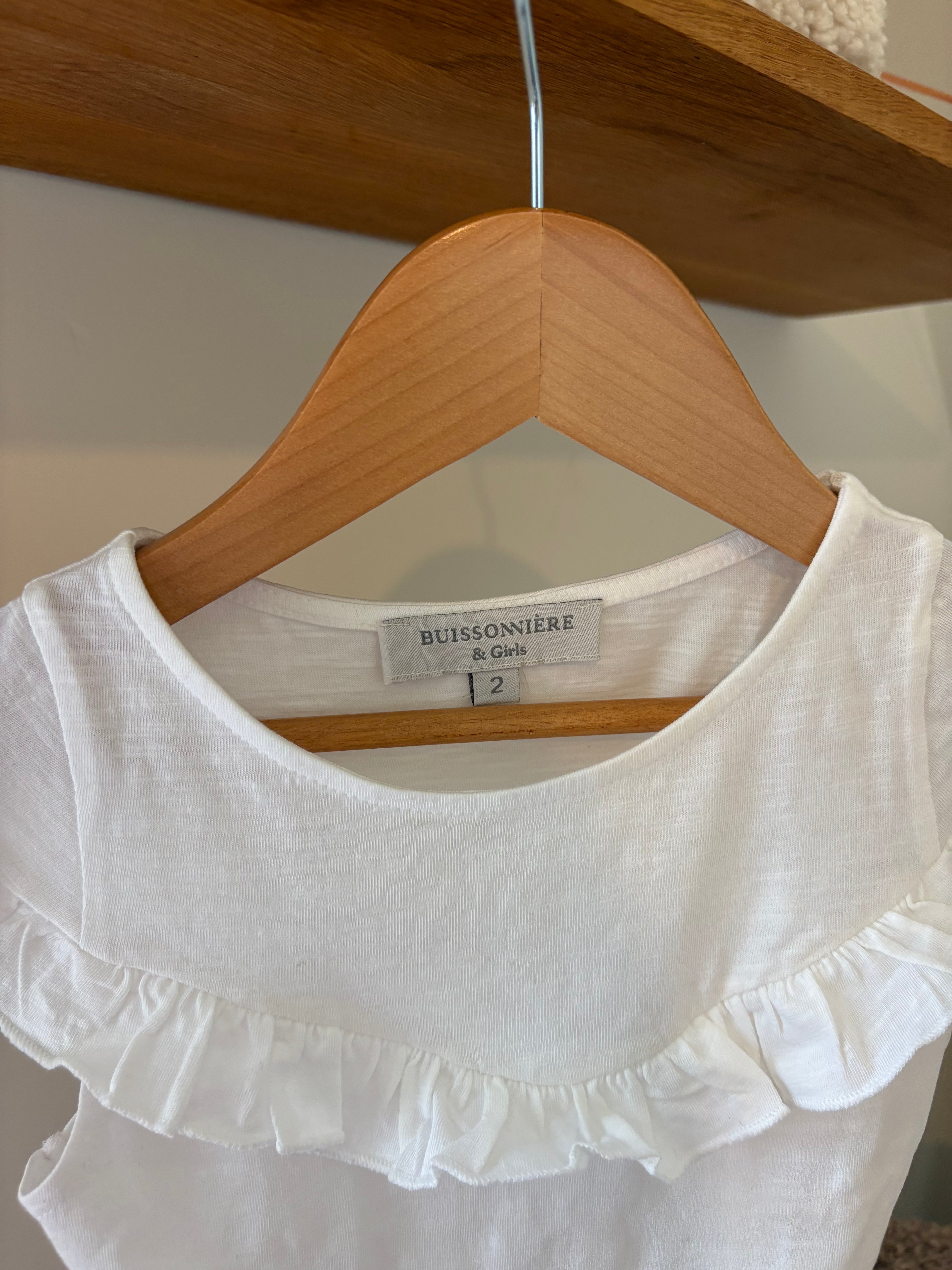 Buissoniere - tshirt wit - 2Y