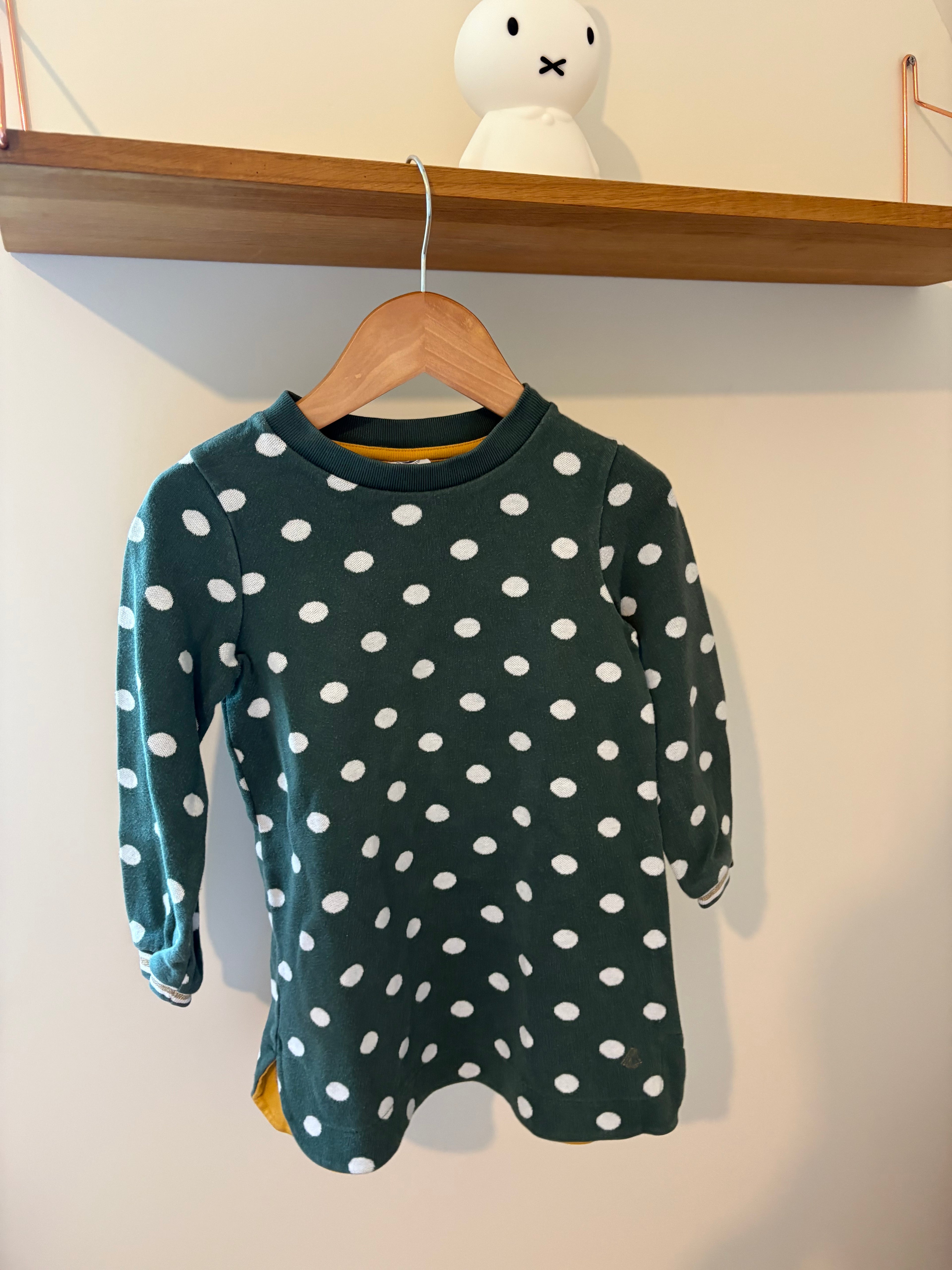 Petit Bateau - kleedje met bollen - 104