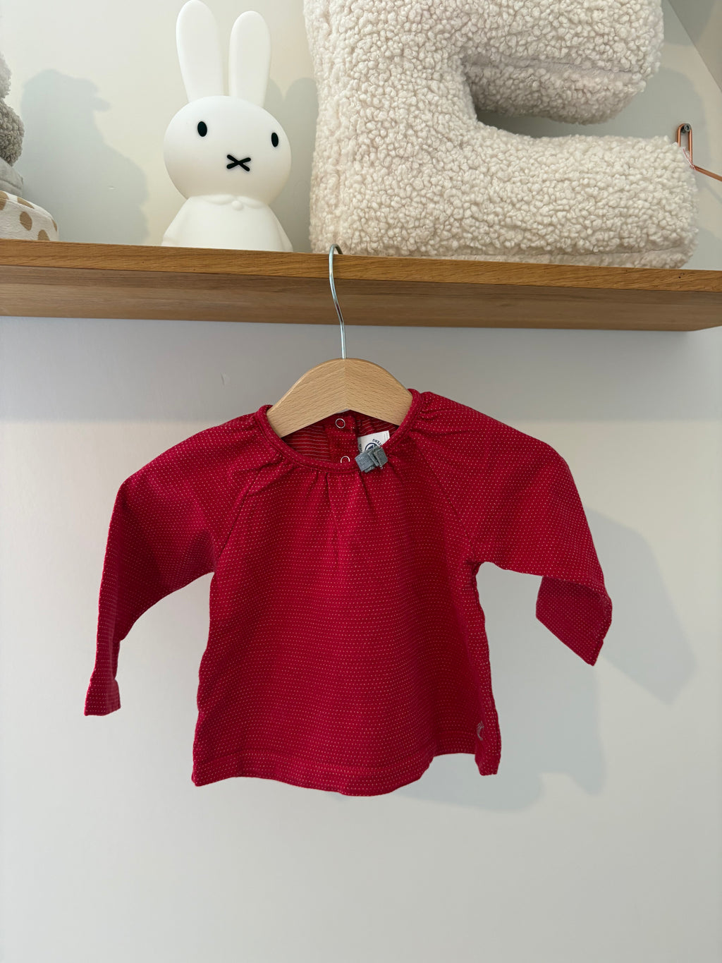 Petit Bateau - rode tshirt - 74
