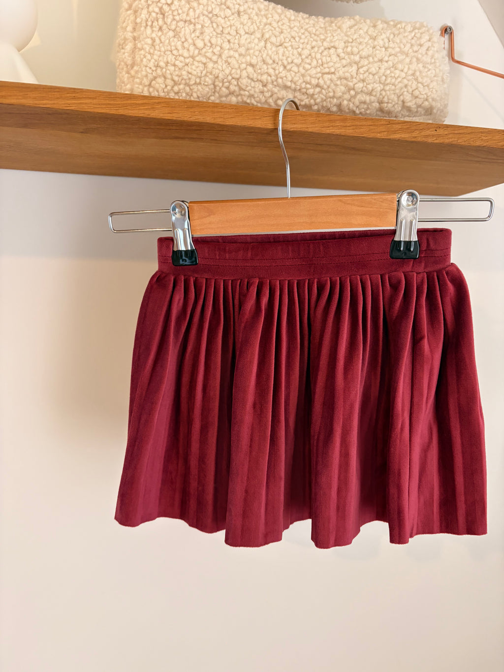 JBC - rood velvet rokje - 92