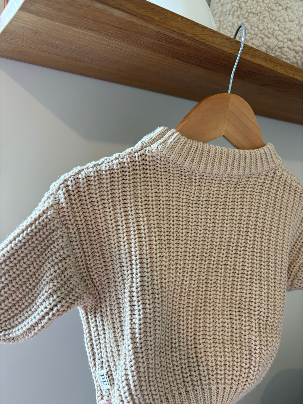 Petit Filippe - bruine oversized knit - 3M