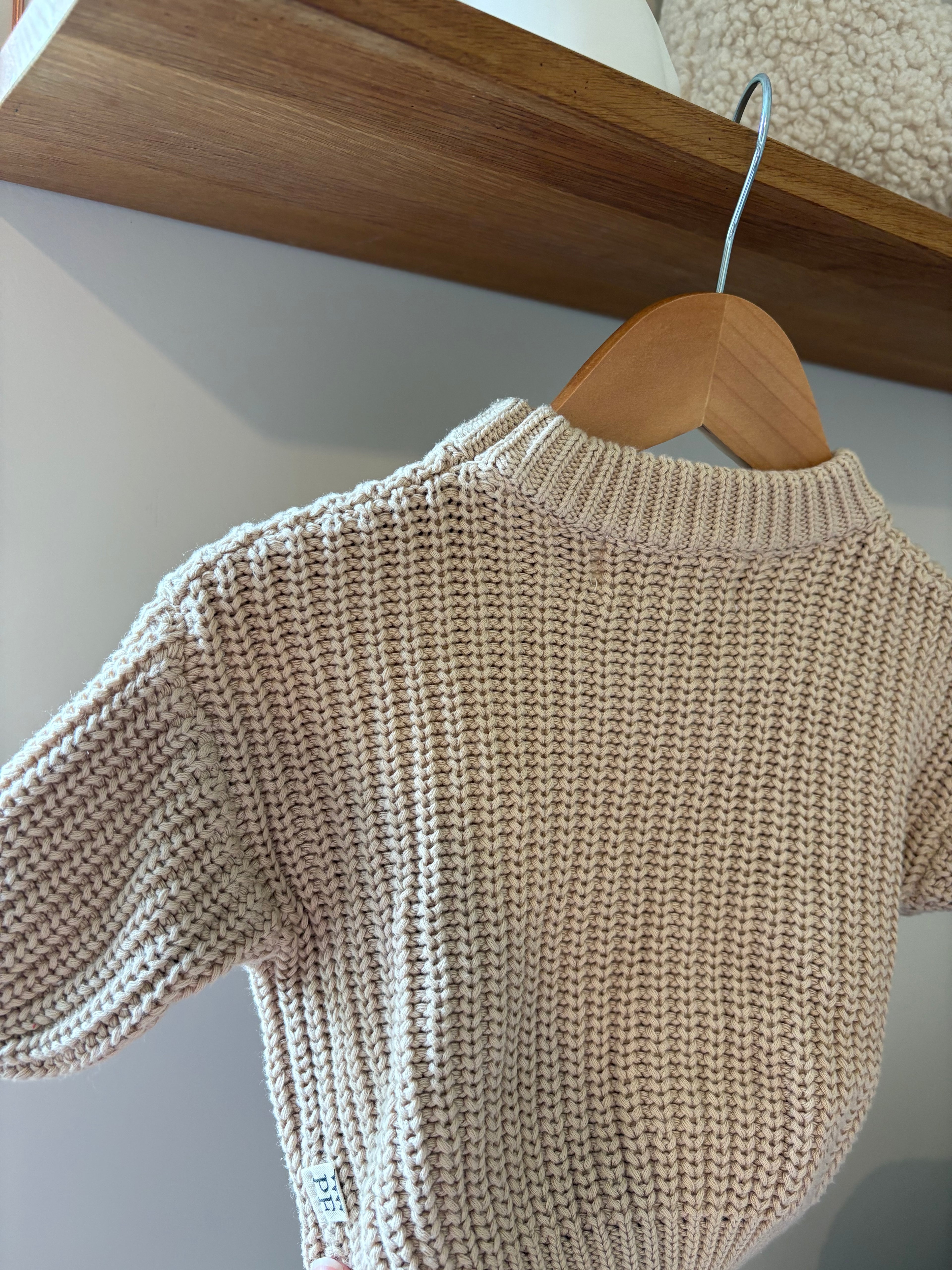 Petit Filippe - bruine oversized knit - 3M