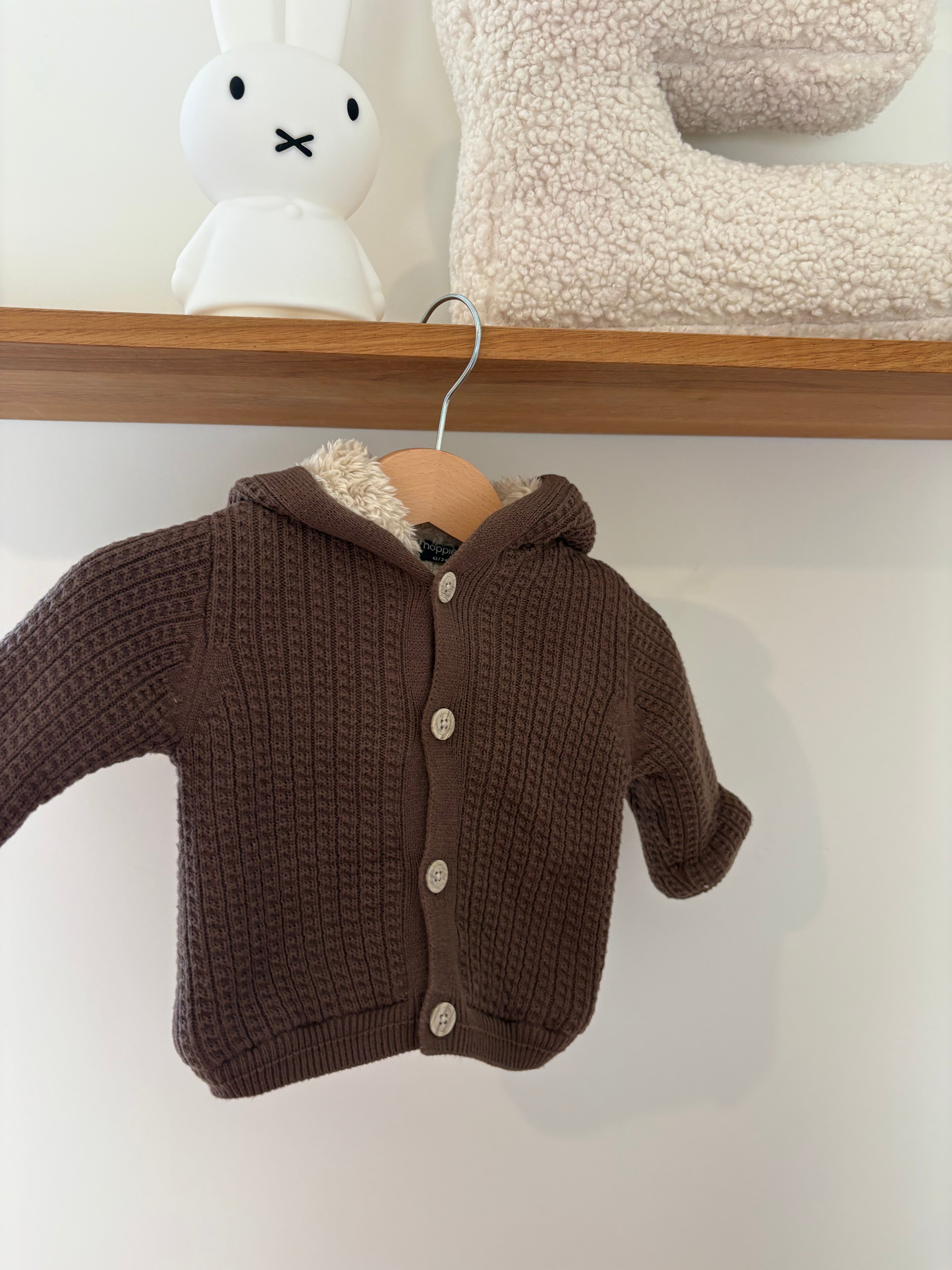 Noppies - fleece truitje knopen - 62