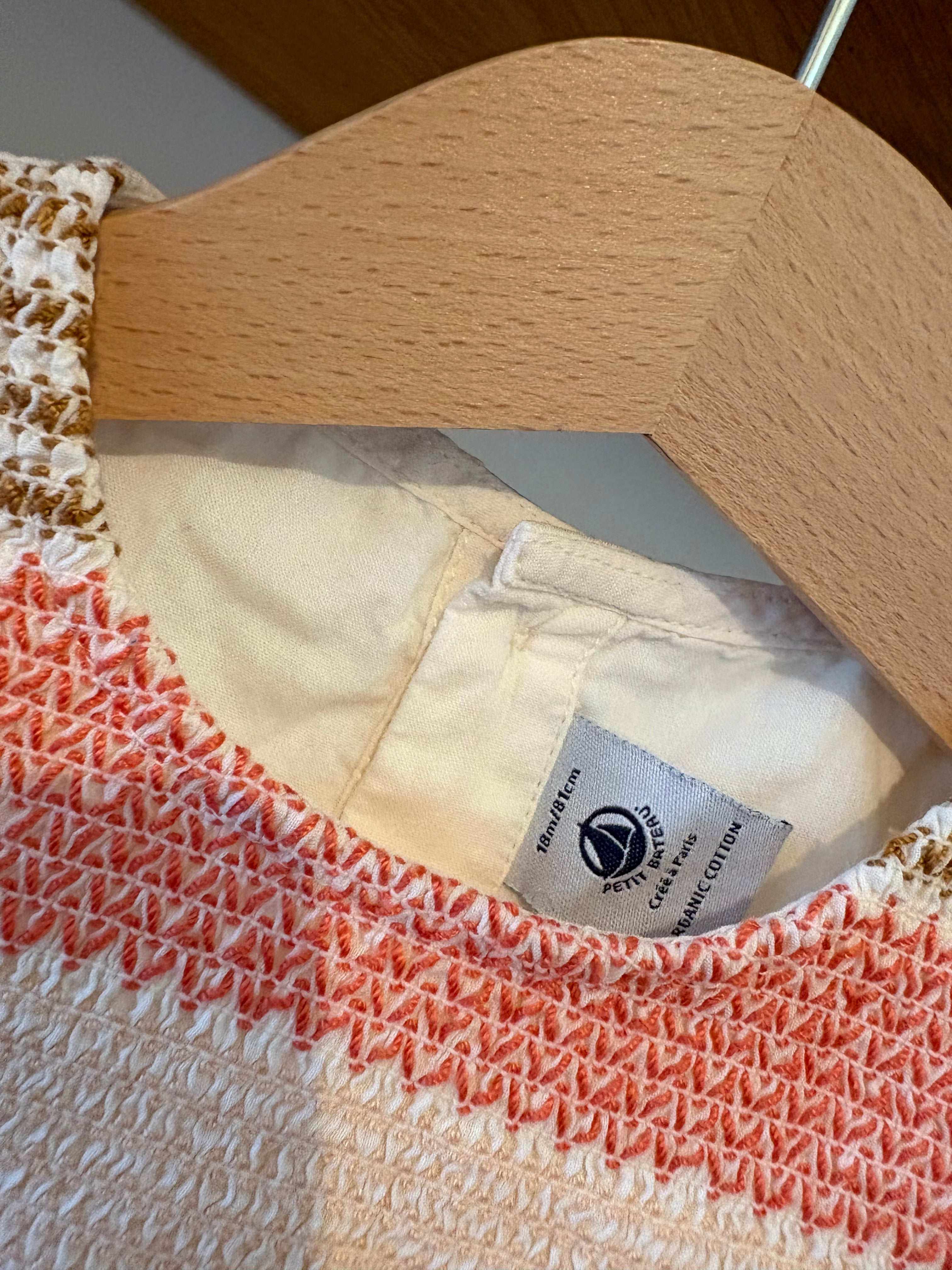 Petit Bateau kleedje oranje details - 81