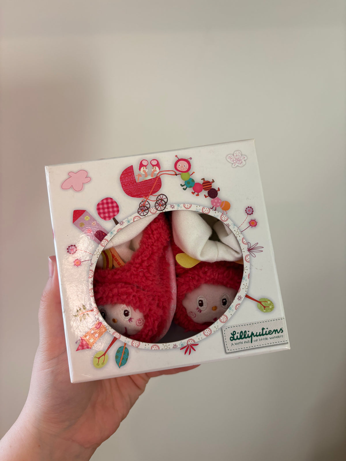 Lilliputiens - pantoffels roze - 0/6M