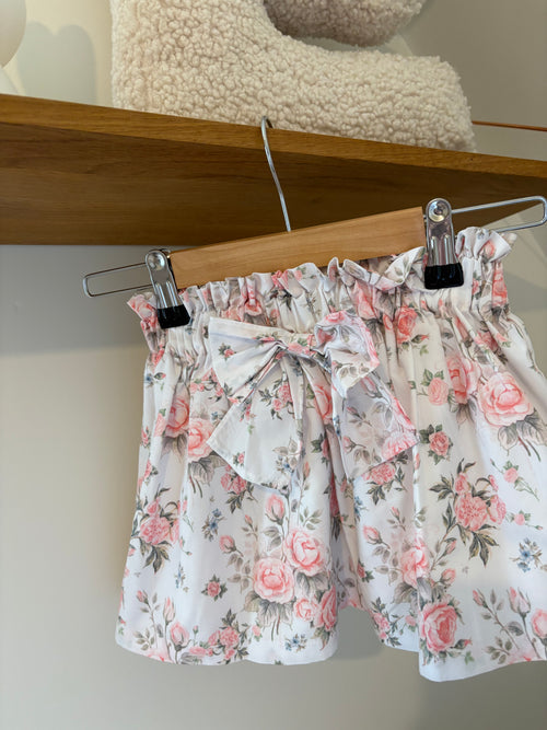 Be Chic - plooirokje met bloemen - 3Y
