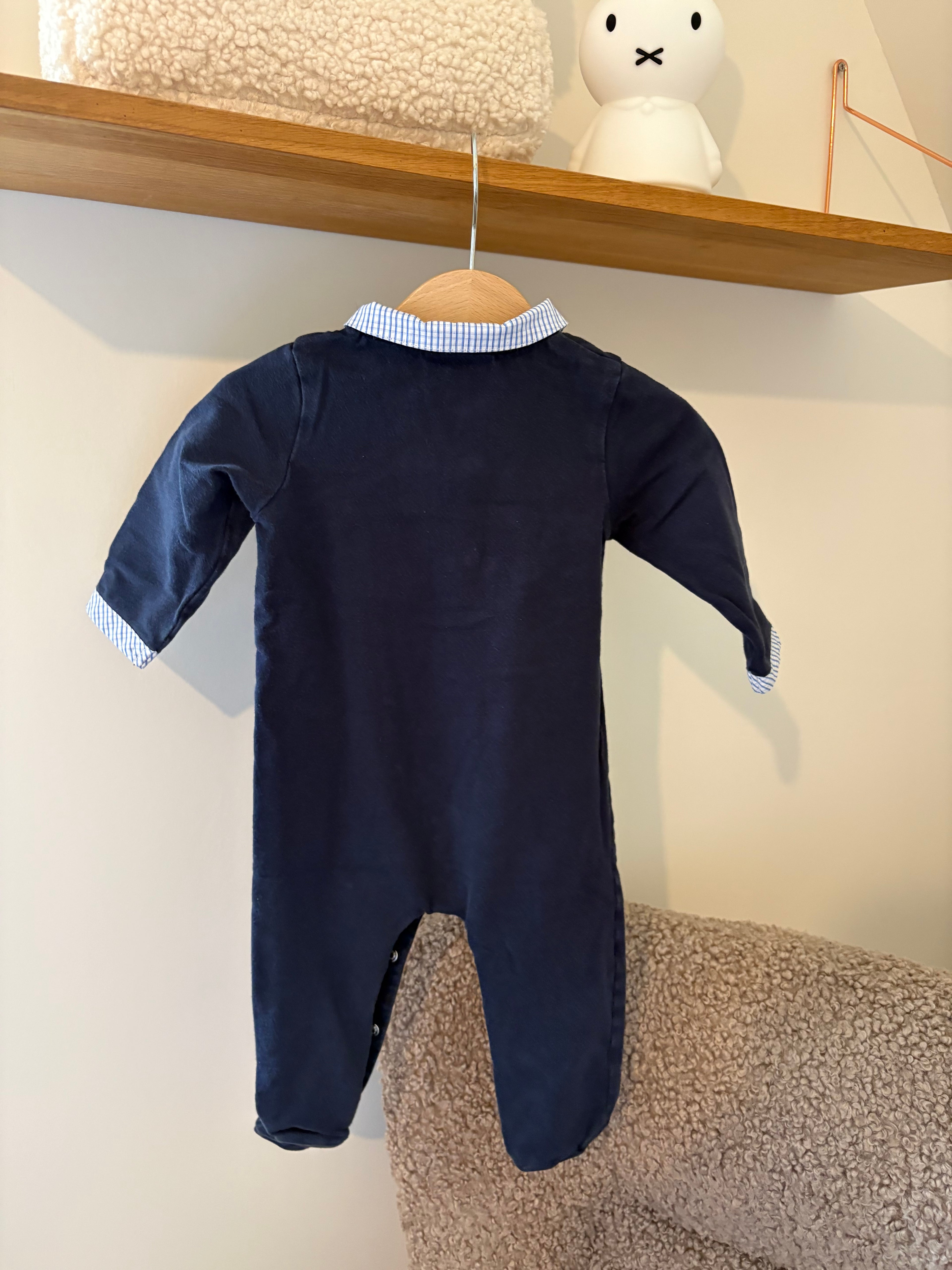 Natini - blauw kruippakje - 74