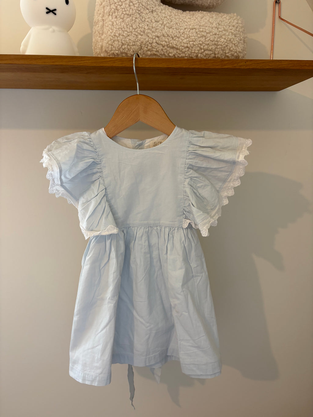 La Olivia - blauw jurkje - 3Y