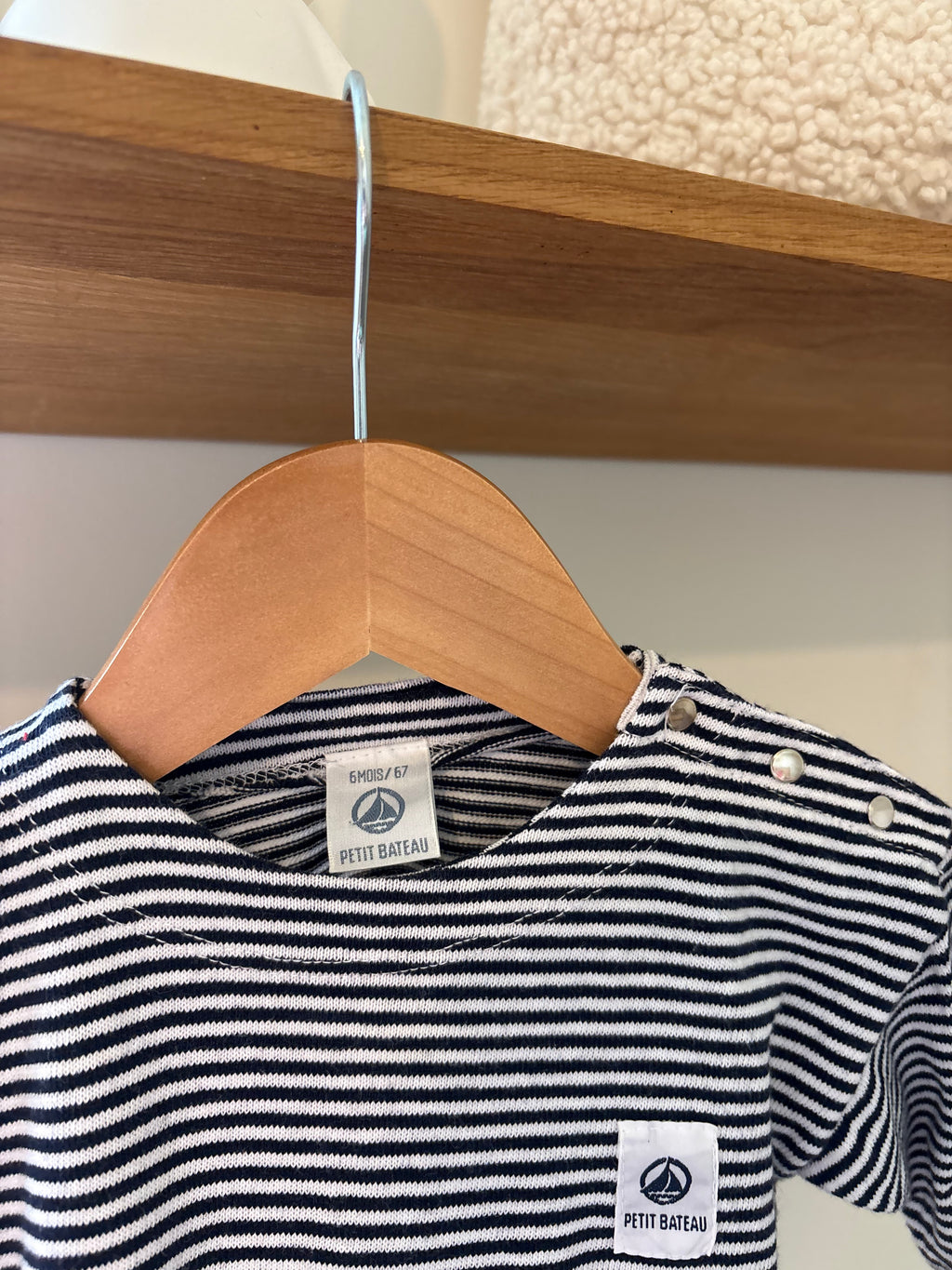 Petit Bateau - leuk truijte gestreept - 6M
