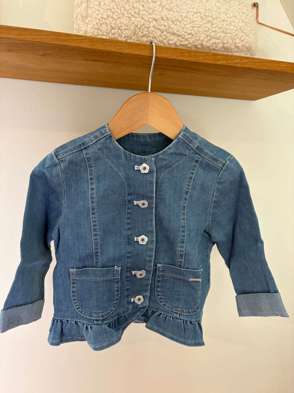 Gymp - denim blouse/vestje met knopen - 98