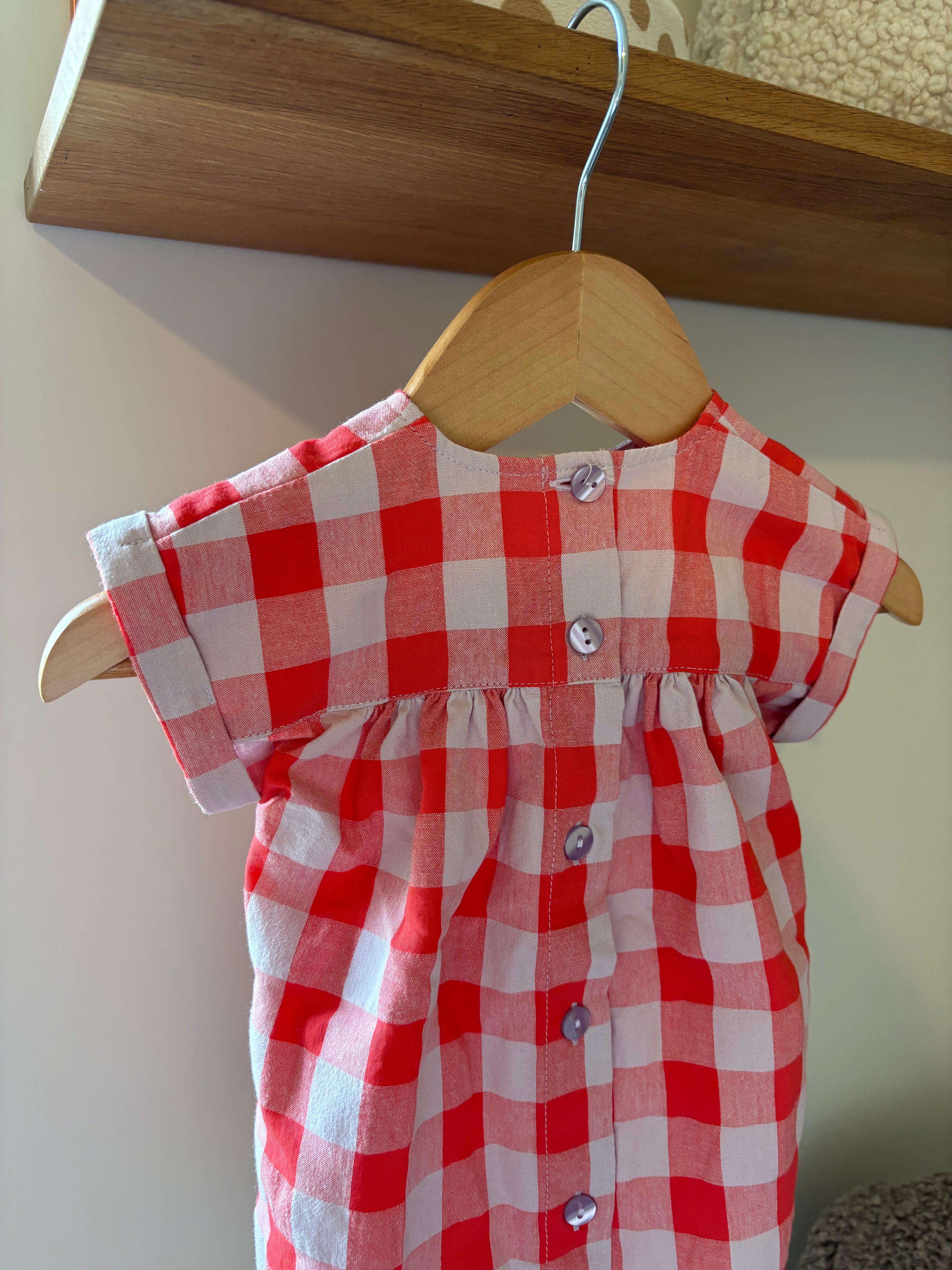 Petit Filou - Vichy ruit kleedje - 3M