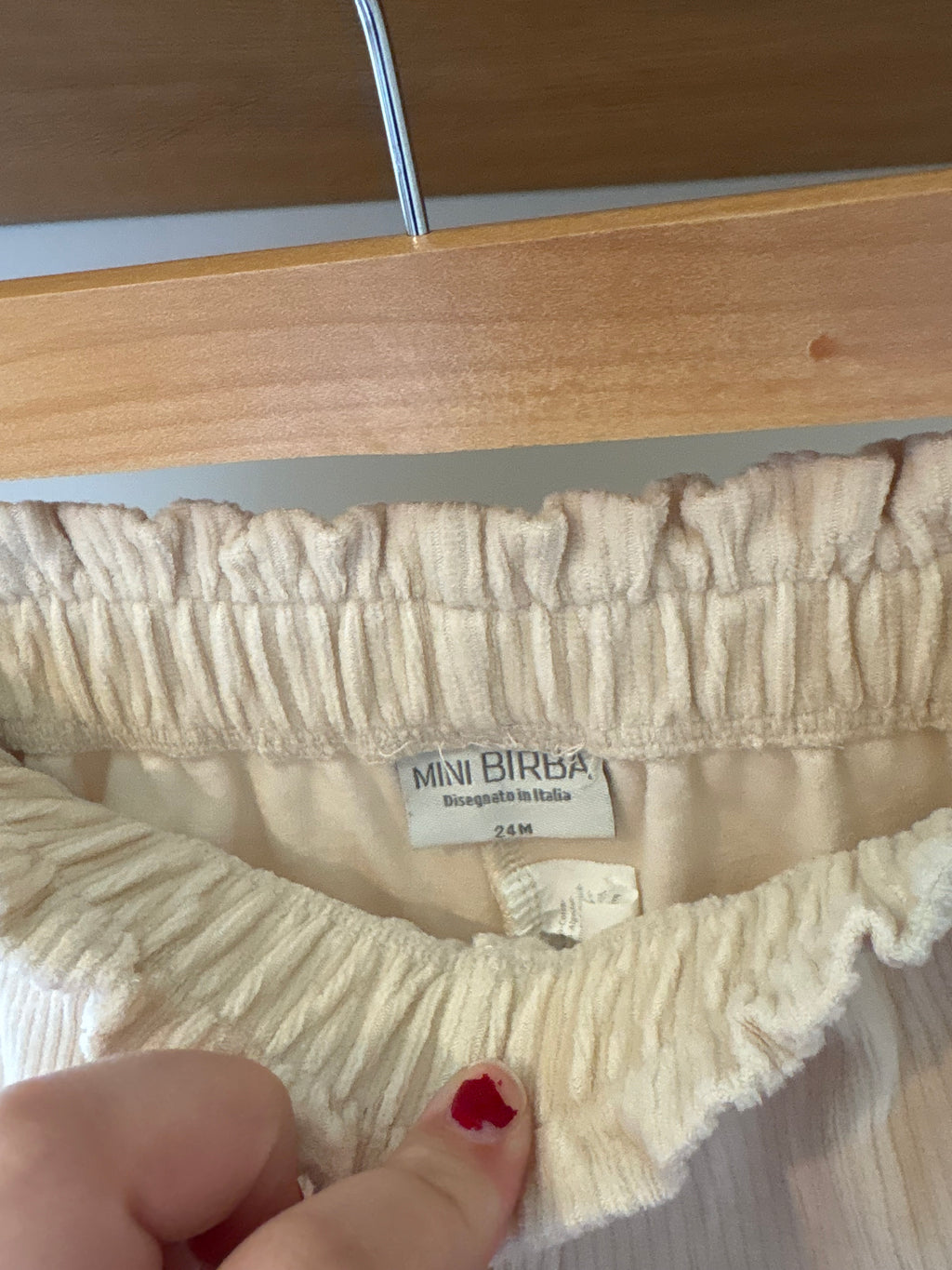 Mini Birba - Corduroy shortje - 2Y