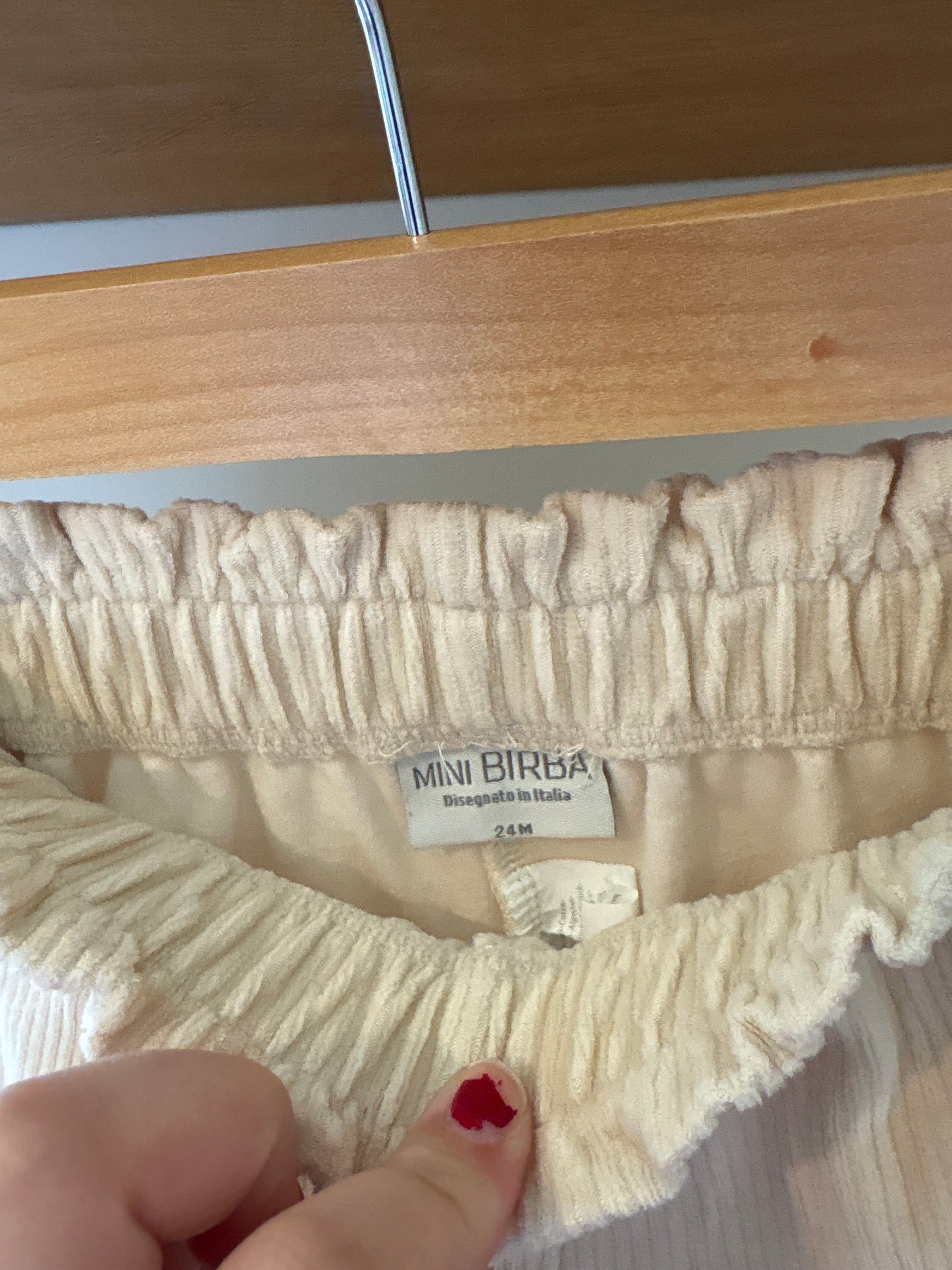 Mini Birba - Corduroy shortje - 2Y