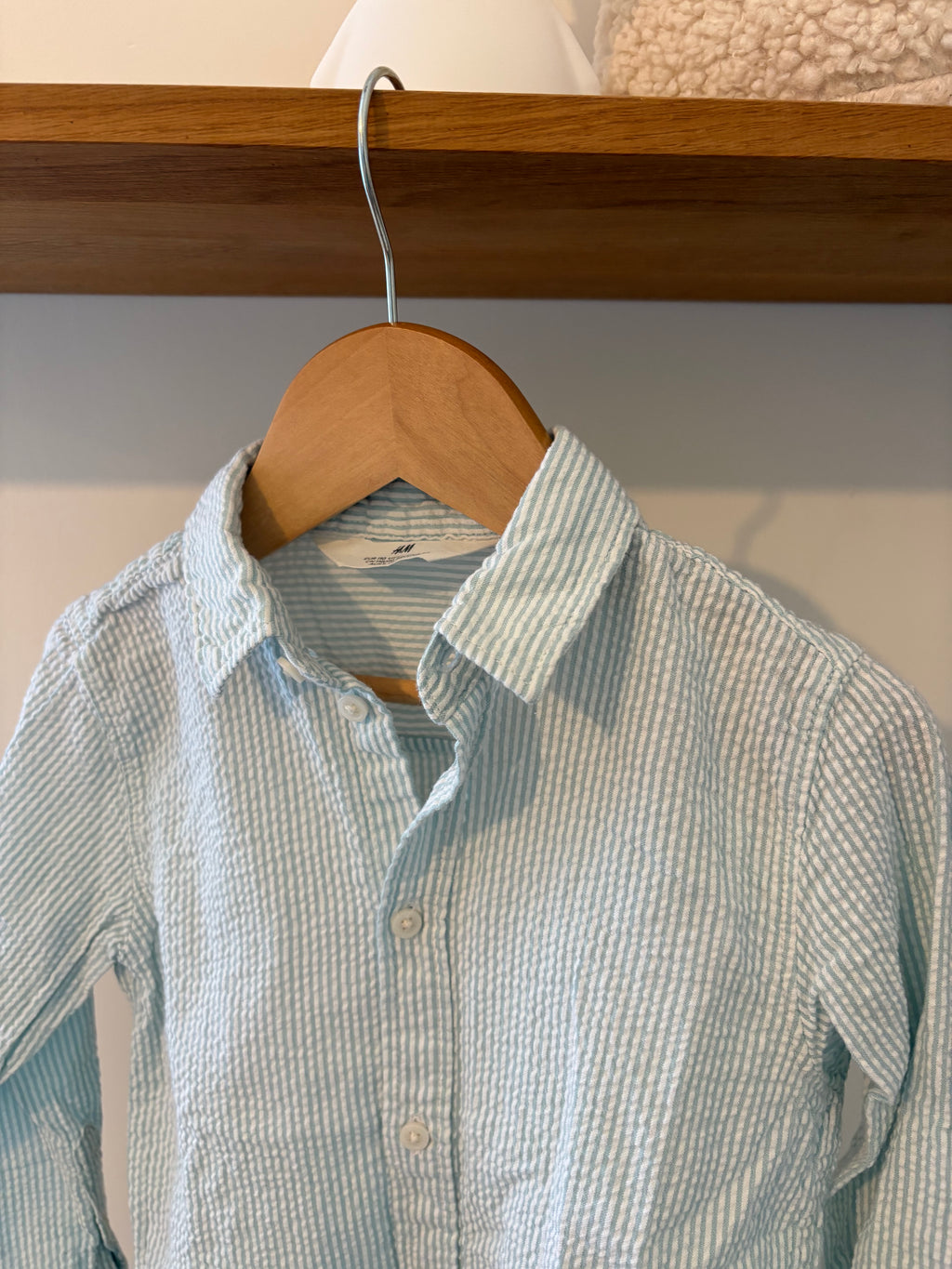 H&M - groen hemdje - 4/5Y