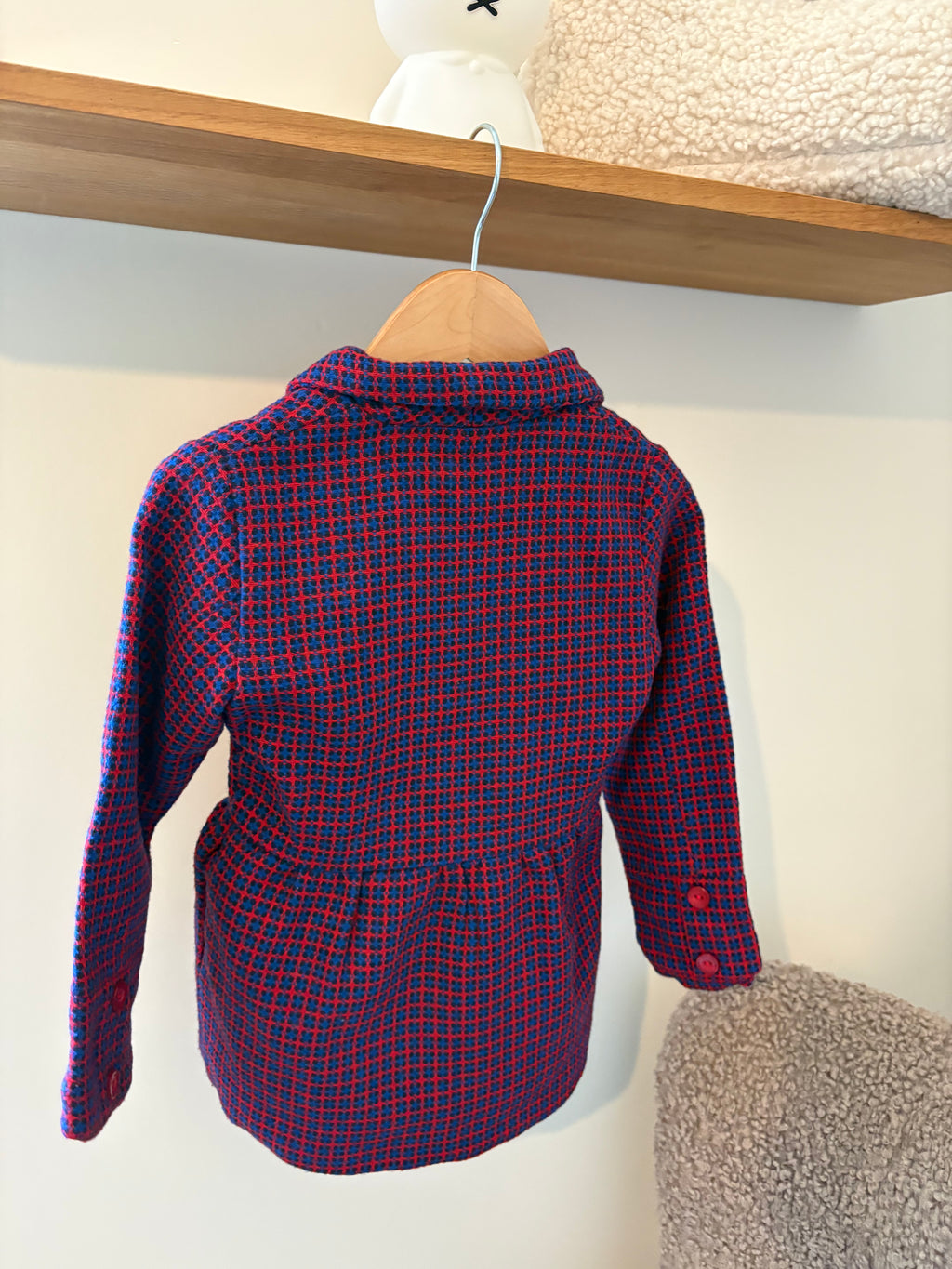 Bel&Bo - blazertje blauw & rood - 104