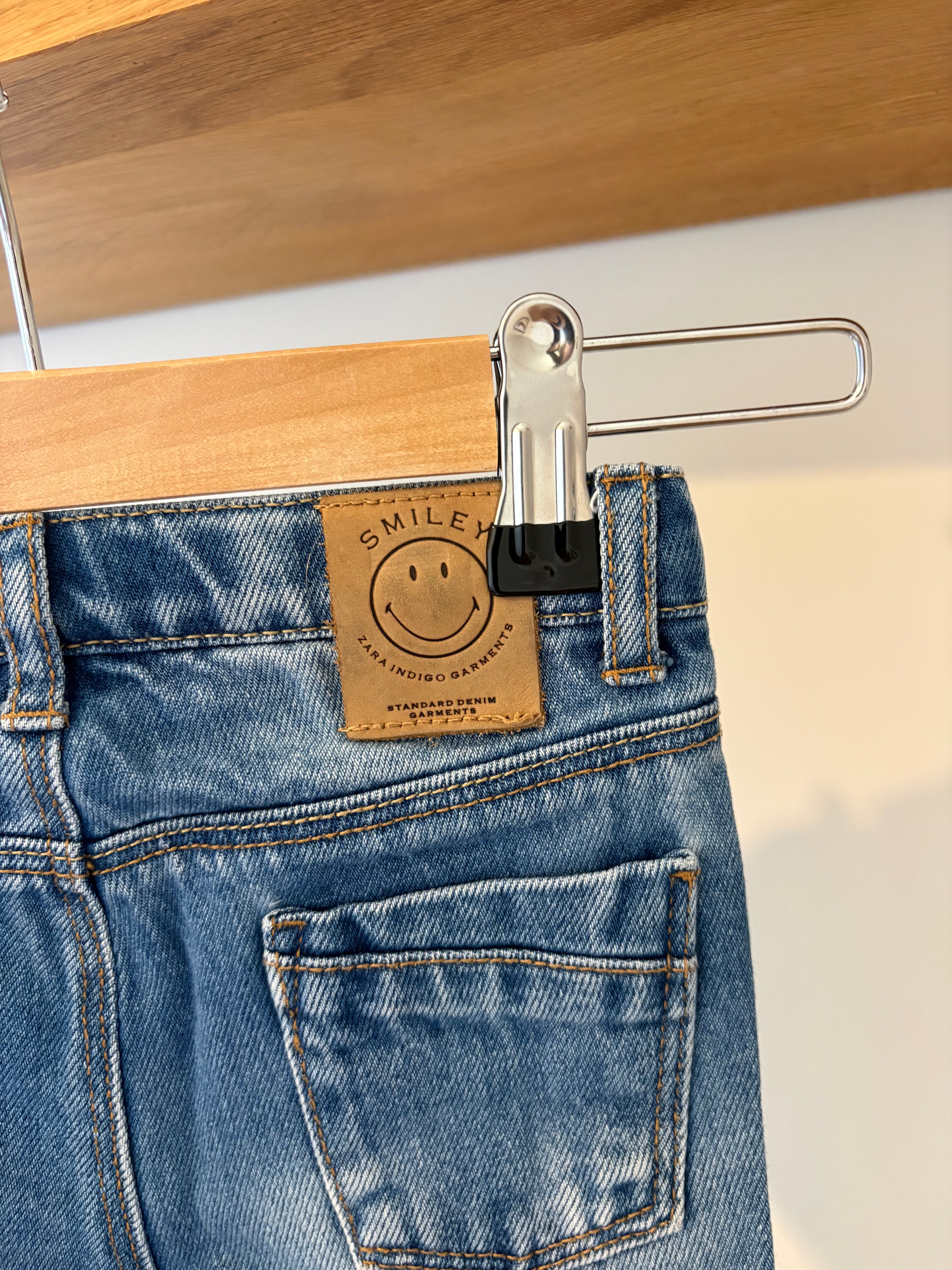 Zara - jeans smiley - 80