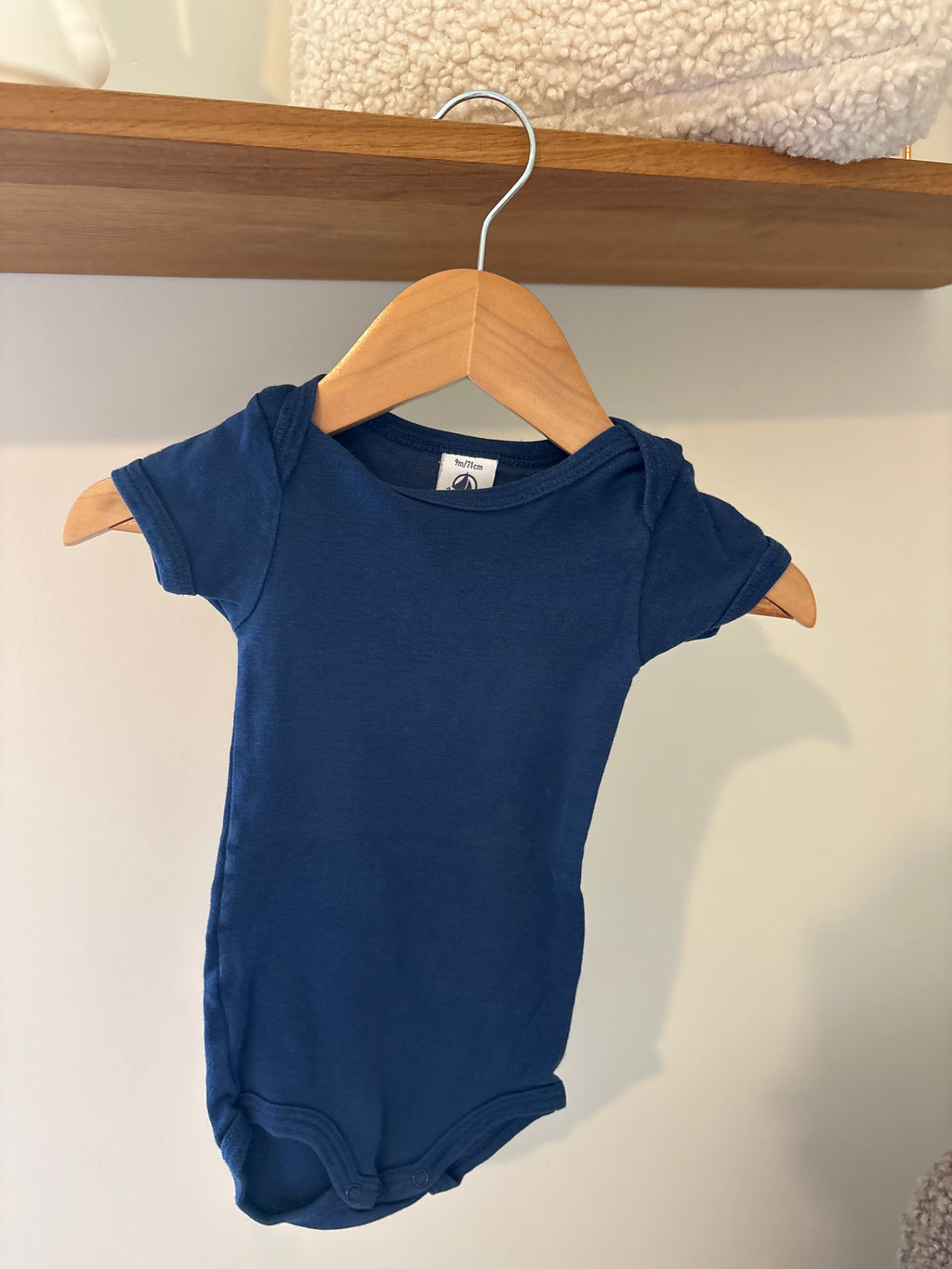 Petit Bateau - setj body's blauw & gestreept - 74