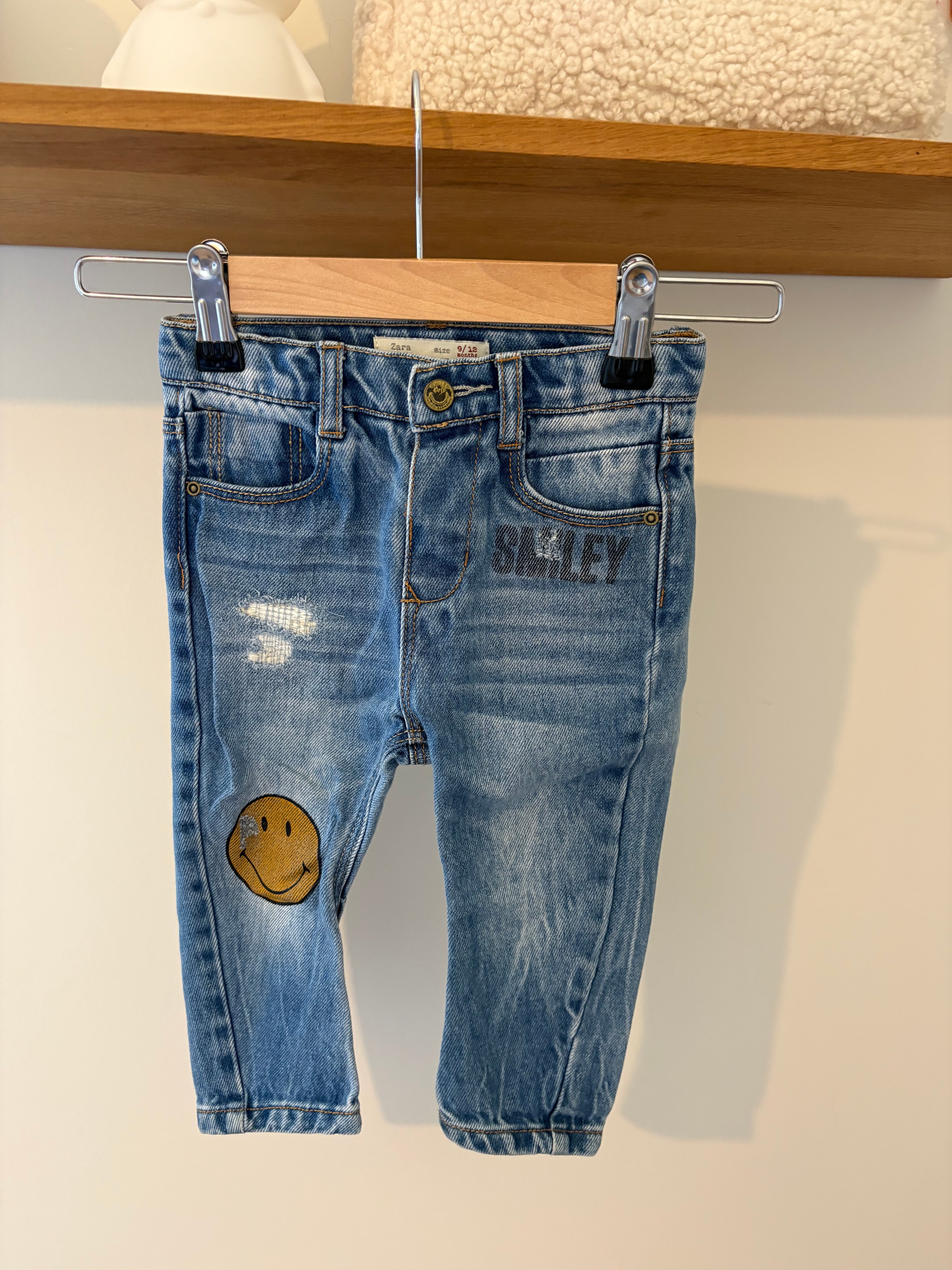 Zara - jeans smiley - 80