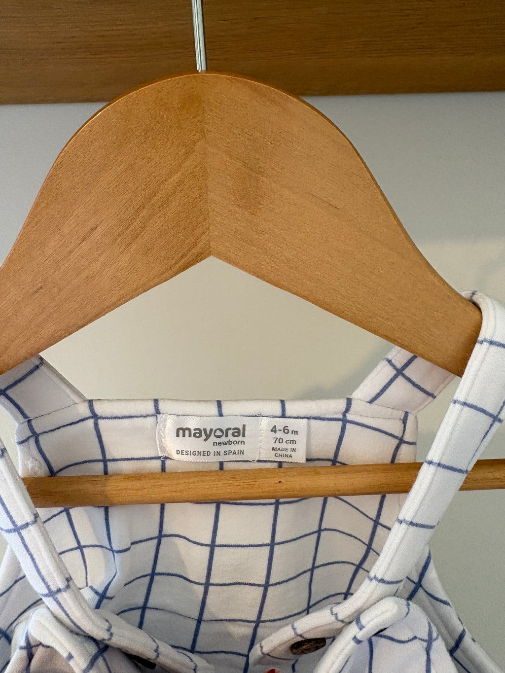 Mayoral - salopetteje ruitjes - 70 cm