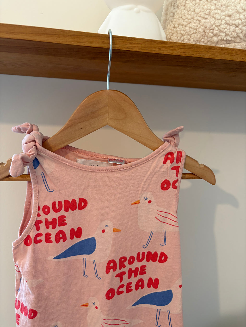 zara - leuk topje 'around the world' - 4Y