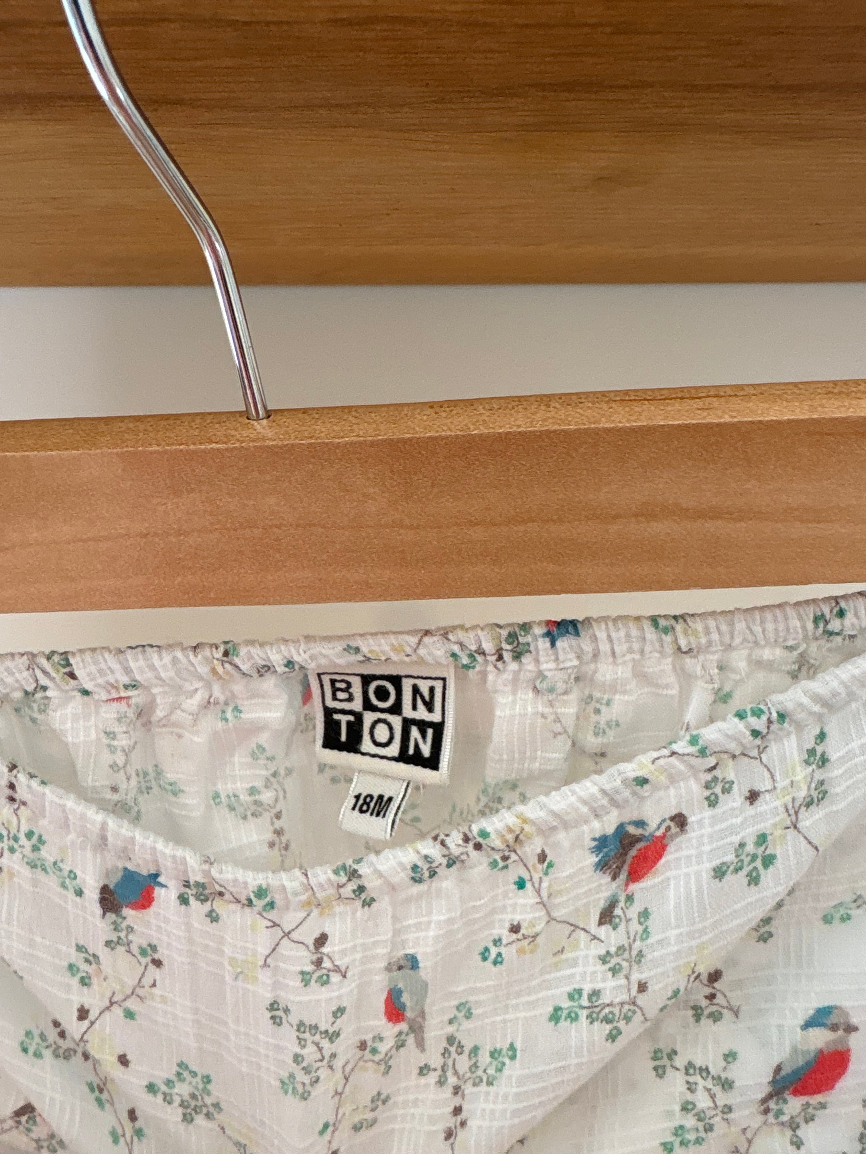 Bonton - bloomer broekjes vogel - 18M