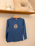 Gymp - blauwe tshirt lange mouwen - 122