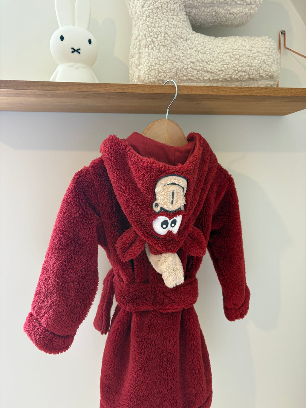 Woody - badjas rood - 98