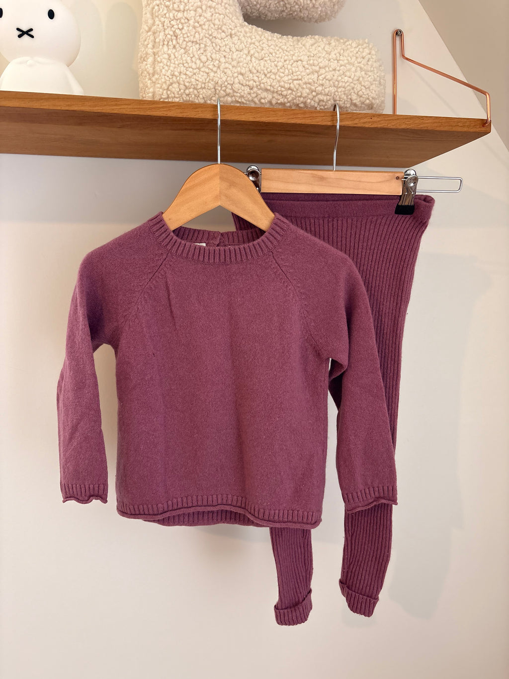 Zara - roze wollen setje - 5Y