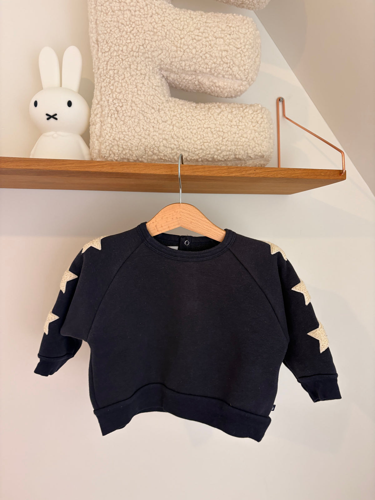 Petit Bateau - sweater sterren - 80