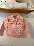 C&A - roze jeansjasje - 92