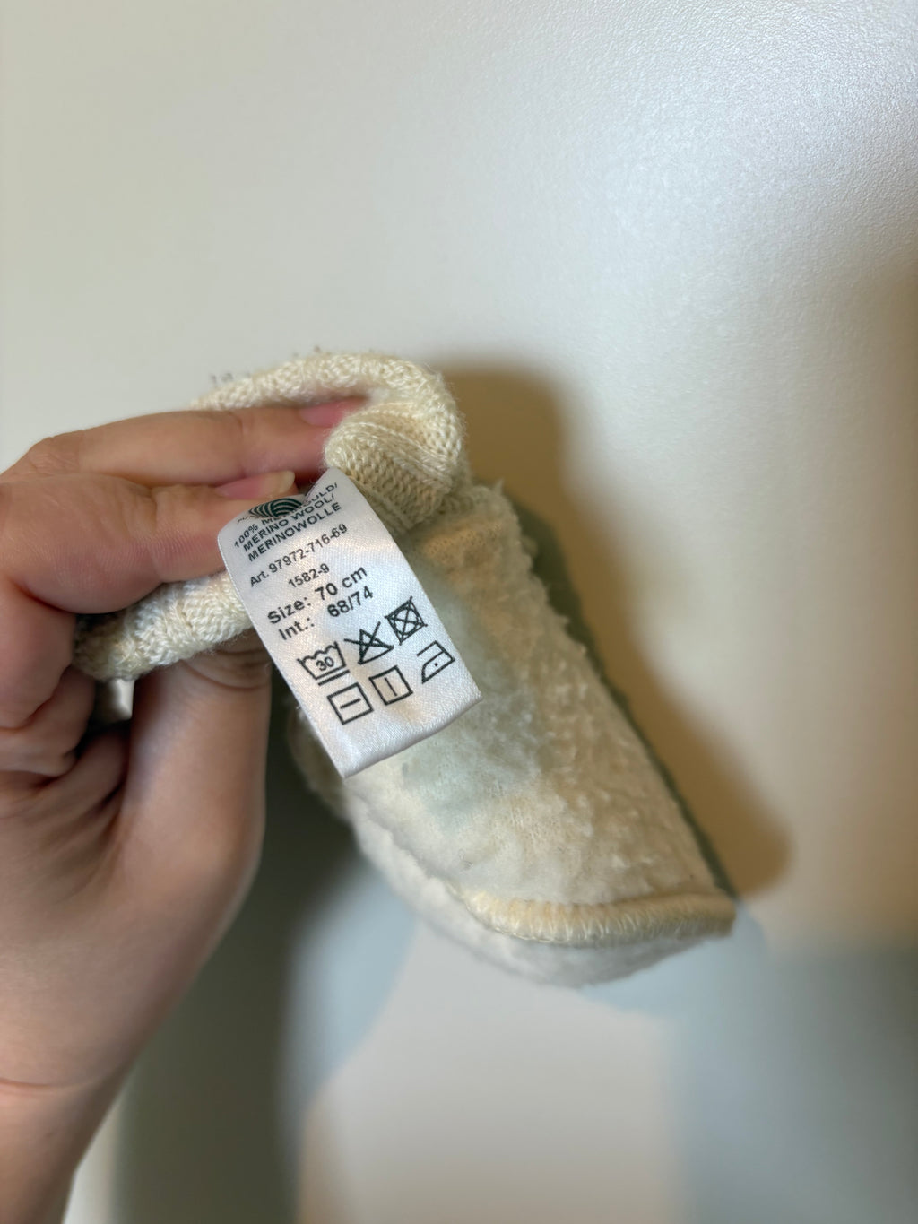 Joha - pantoffelsokjes merinowool- 6/9M