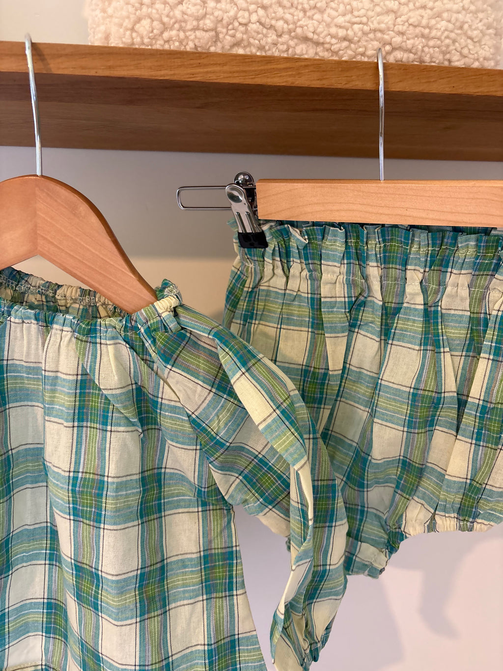 Vintage - groen setje - 98/104