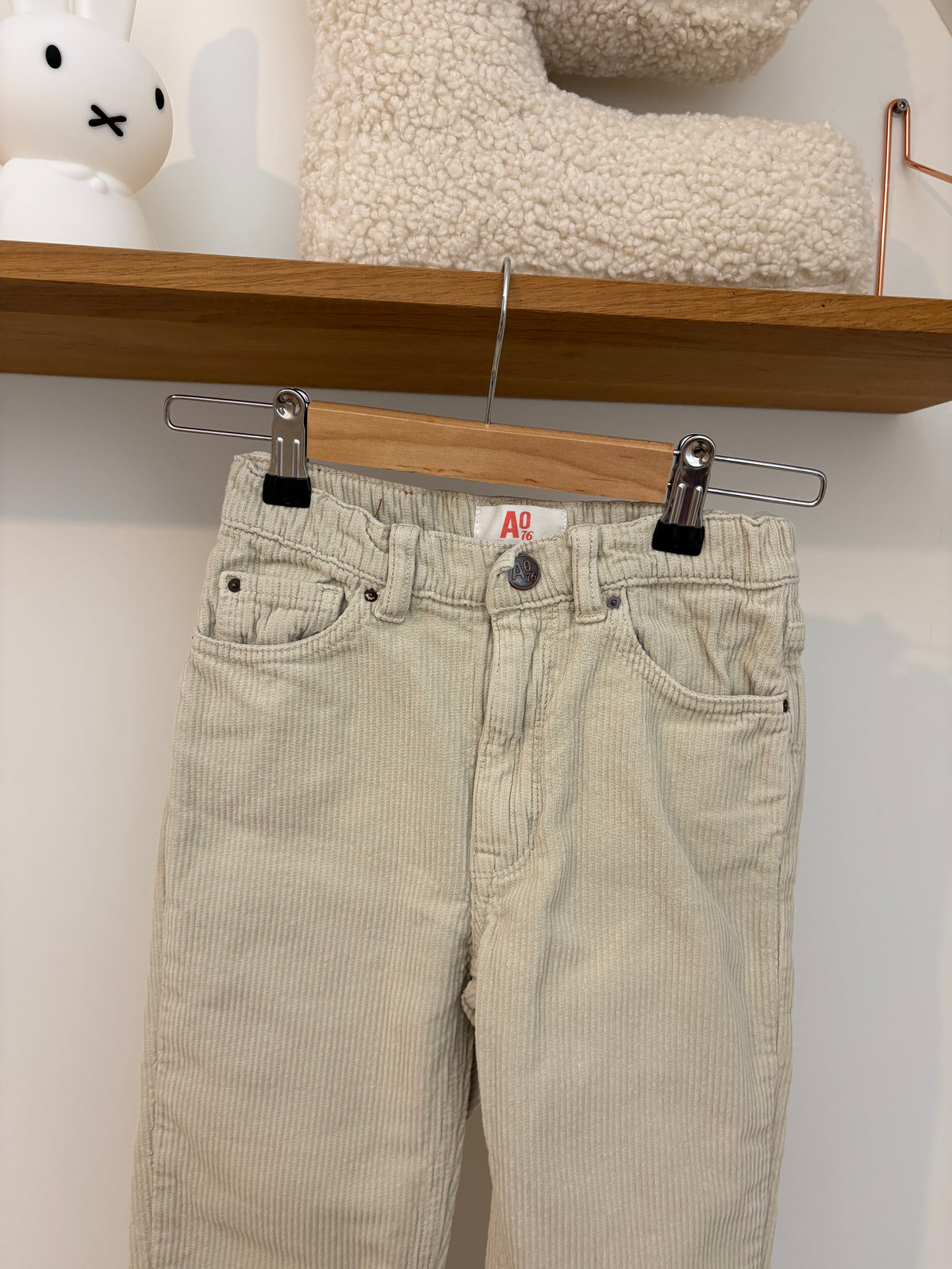 American Outfitters - corduroy broek wit - 8Y