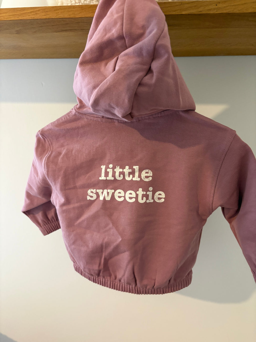 JBC - roze trui met rits "little sweetie" - 68