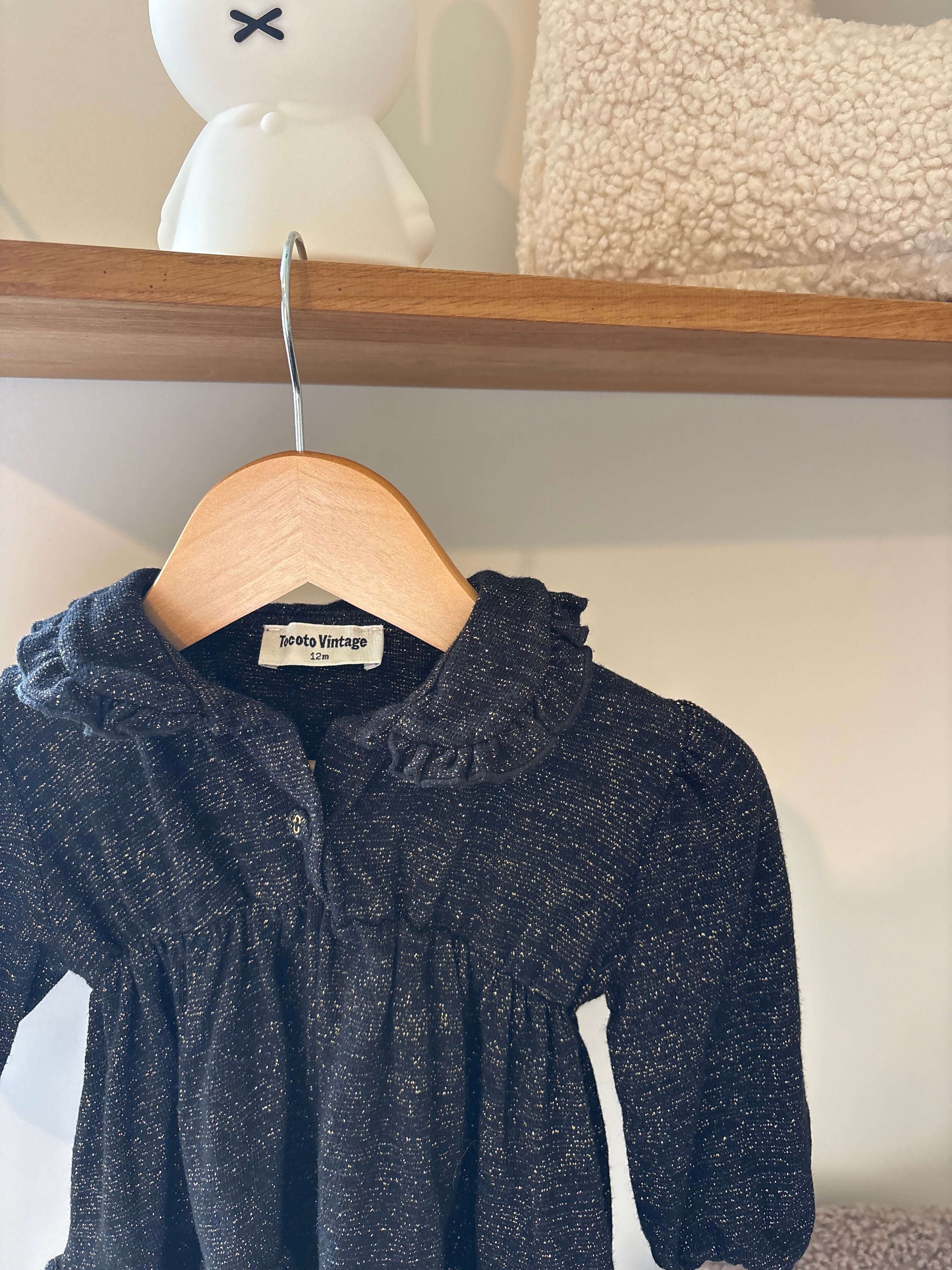 Tacoto Vintage - glitterjurkje - 12M