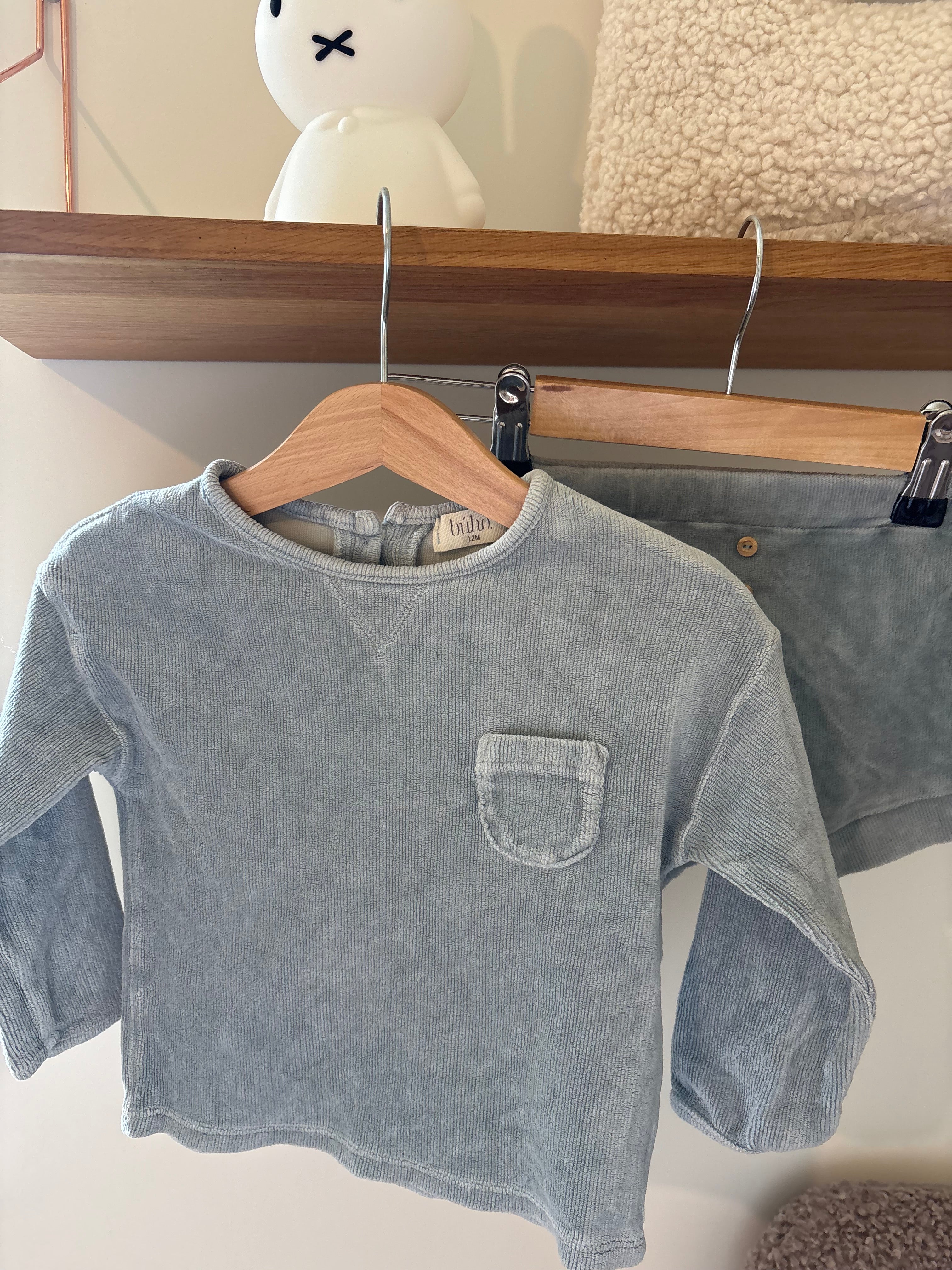 Buho- blauw setje - 12M