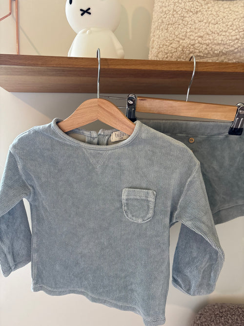 Buho- blauw setje - 12M
