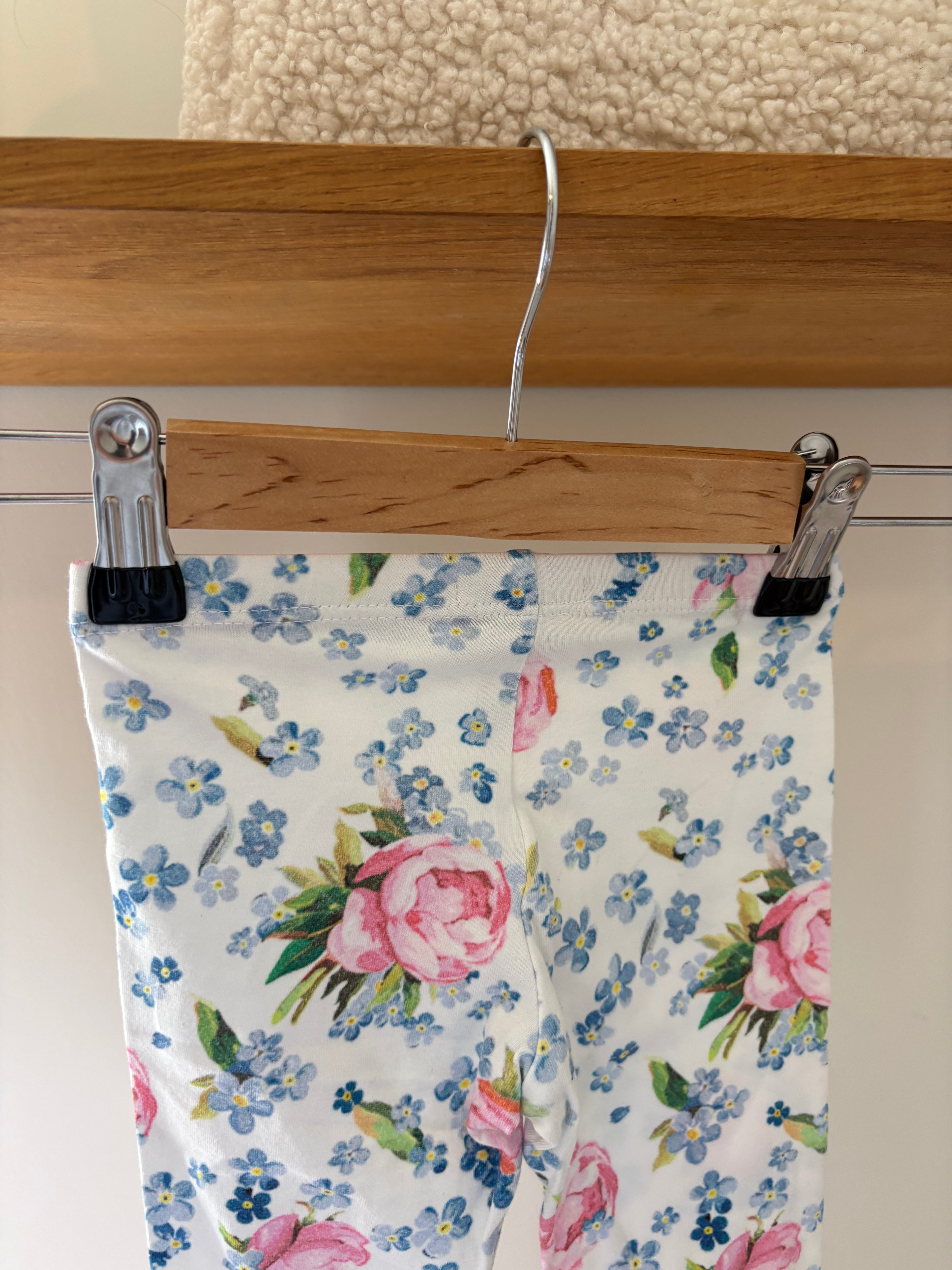 Monnalisa - broekje bloemen - 6M