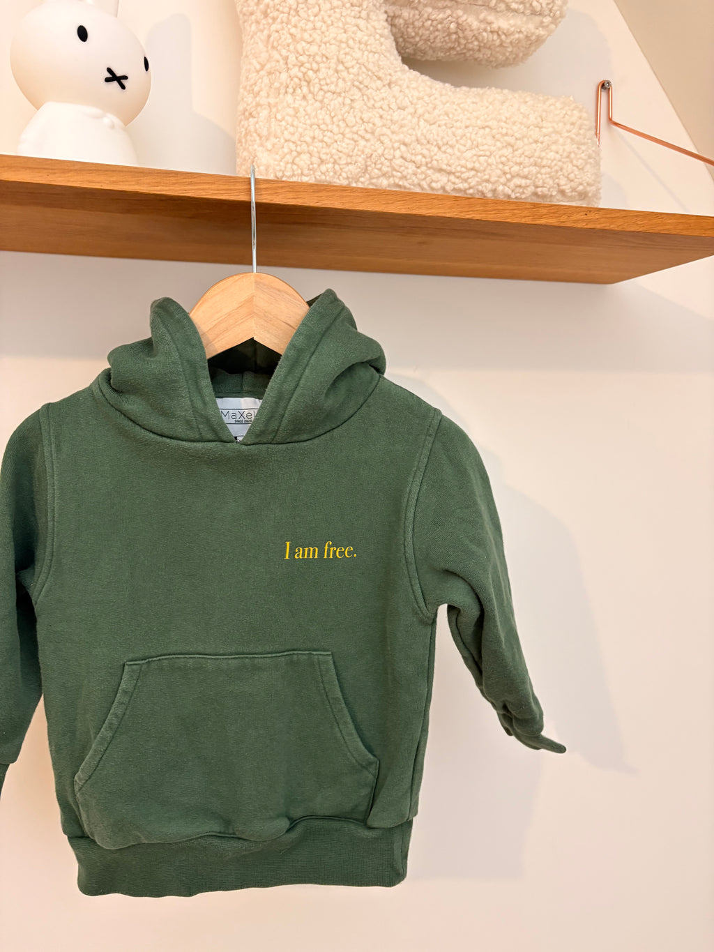 Maxelis - groene sweater met kap - 92