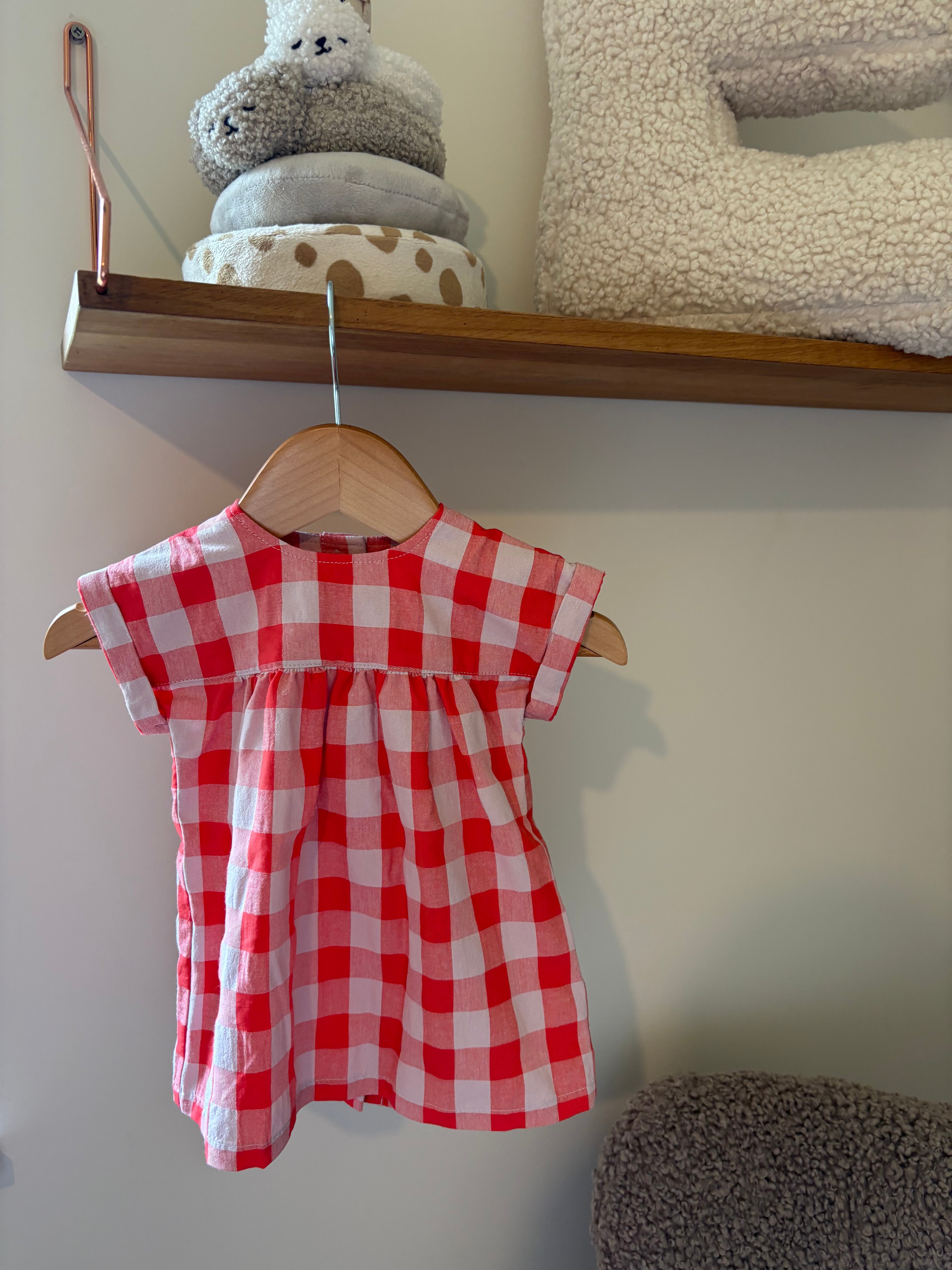 Petit Filou - Vichy ruit kleedje - 3M