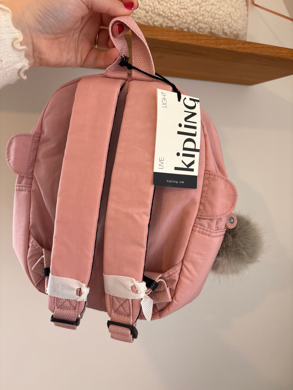Kipling - FASTER - roze rugzakje - nieuw