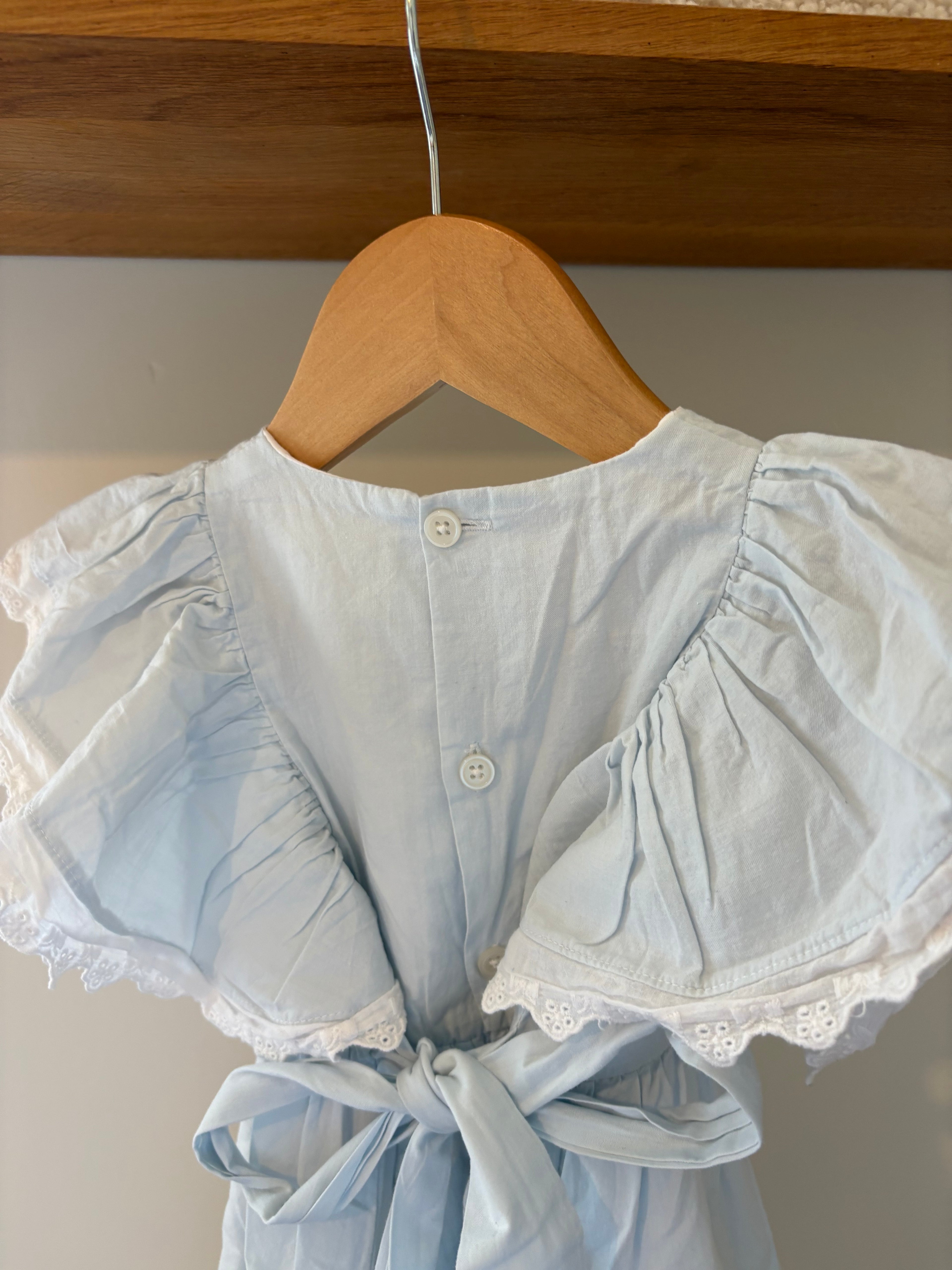 La Olivia - blauw jurkje - 3Y