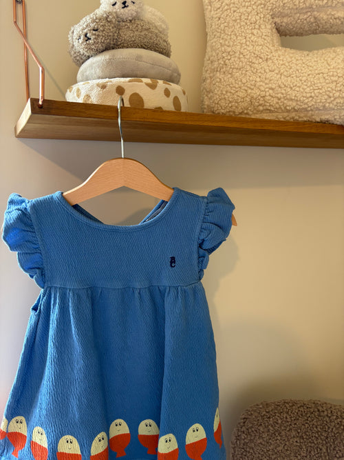 Bobo Choses - blauw kleedje - 80