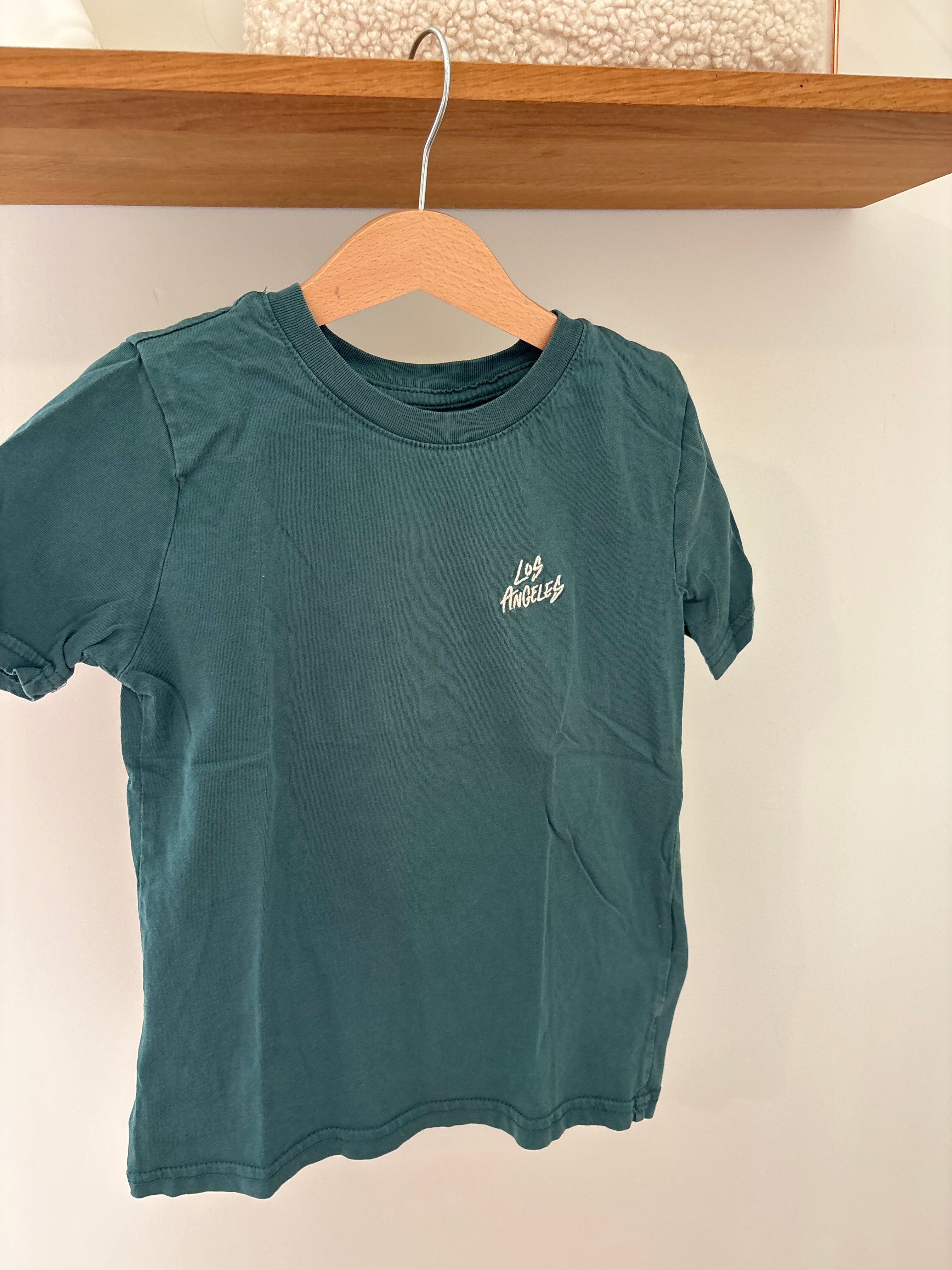 H&M - tshirt groen - 7/8Y