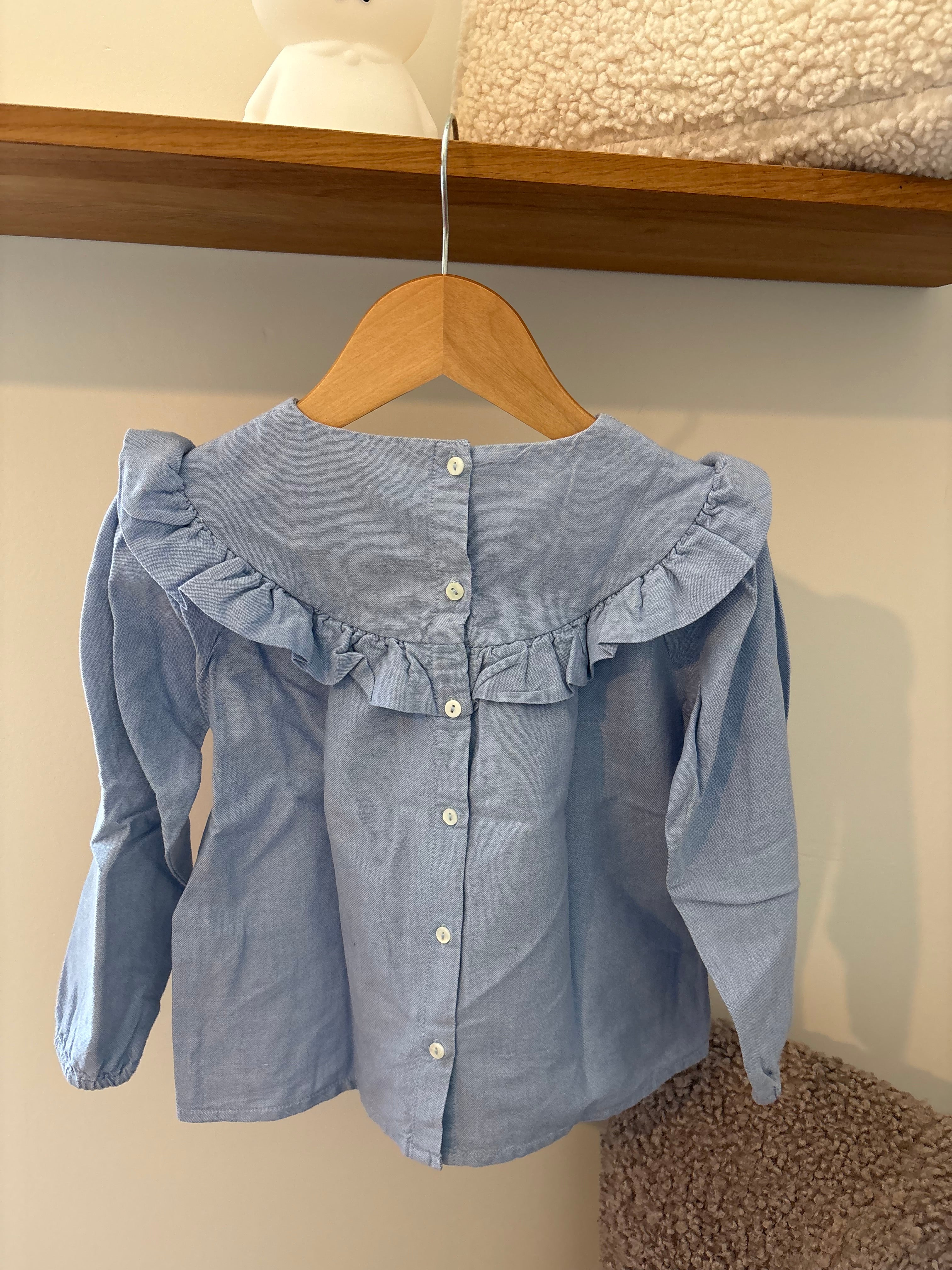 Losan - blauw bloesje - 4Y