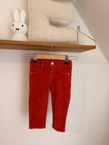 Weekend à la mer - rood corduroy broekje - 18M