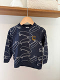 Hust & Claire - blauwe sweater - 98