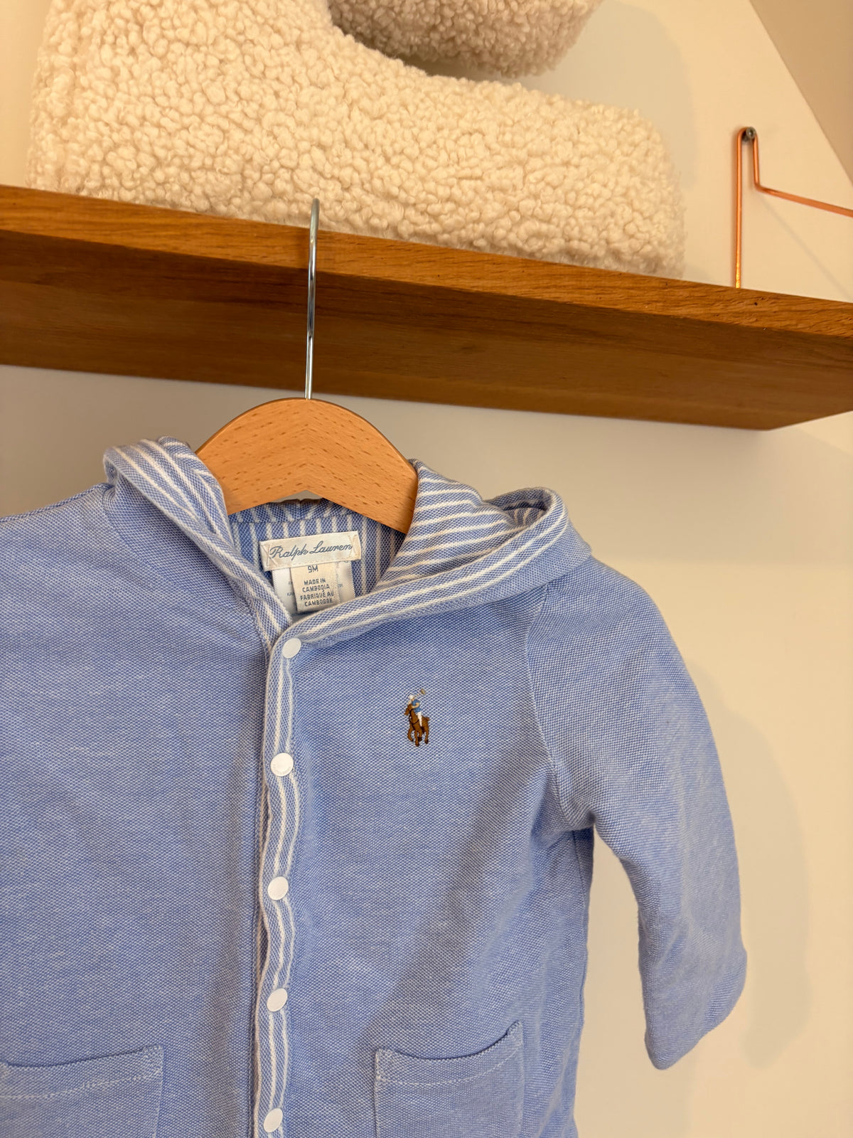 Ralph Lauren - Reversible truitje met drukknoppen - 9M