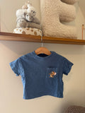 H&M - tshirt blauw - 68