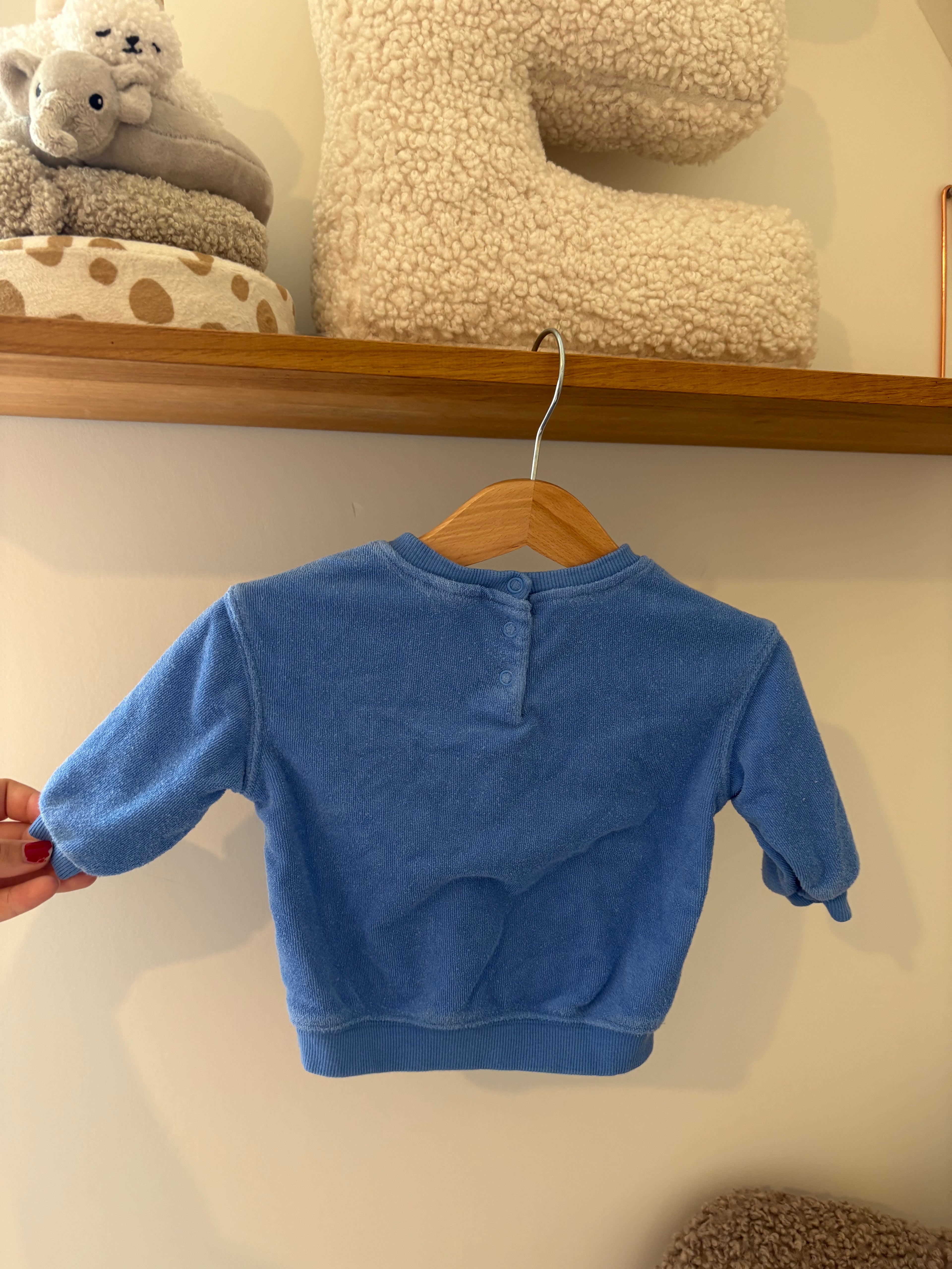 Hema - sponzen truitje blauw - 62